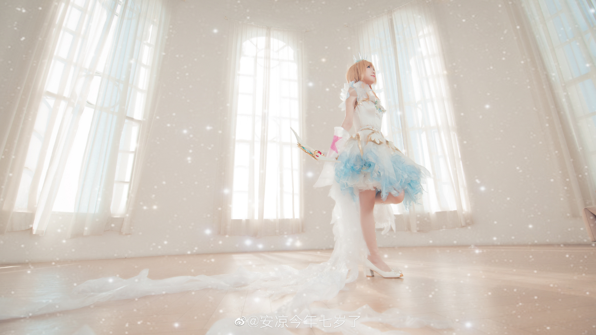 【COS】百变小樱 小樱冰雪天使cos正片@安凉今年七岁了 COSPLAY-第3张