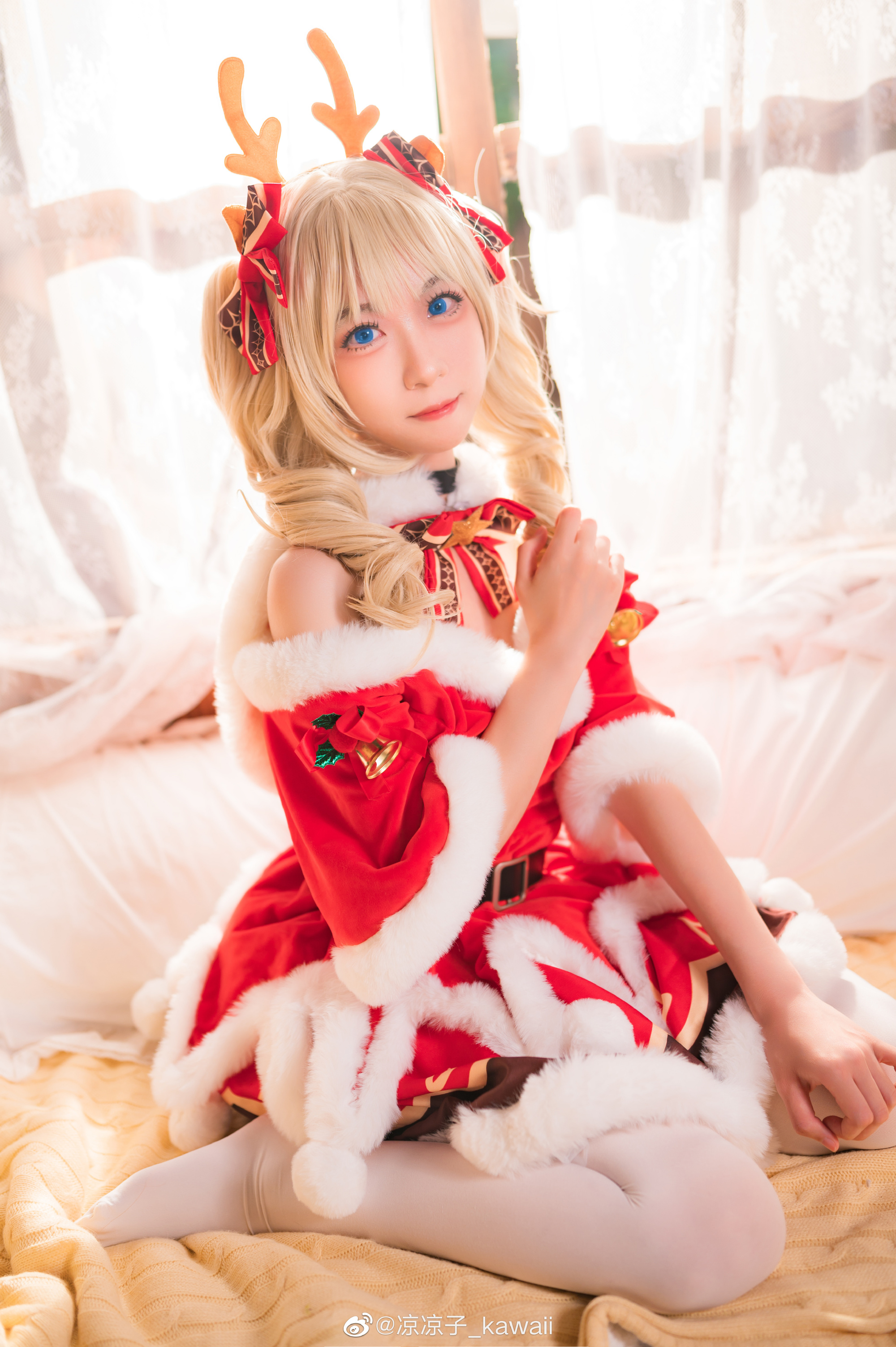 【CS】芭芭拉圣诞cos正片 原神 芭芭拉@凉凉子_kawaii COSPLAY-第6张