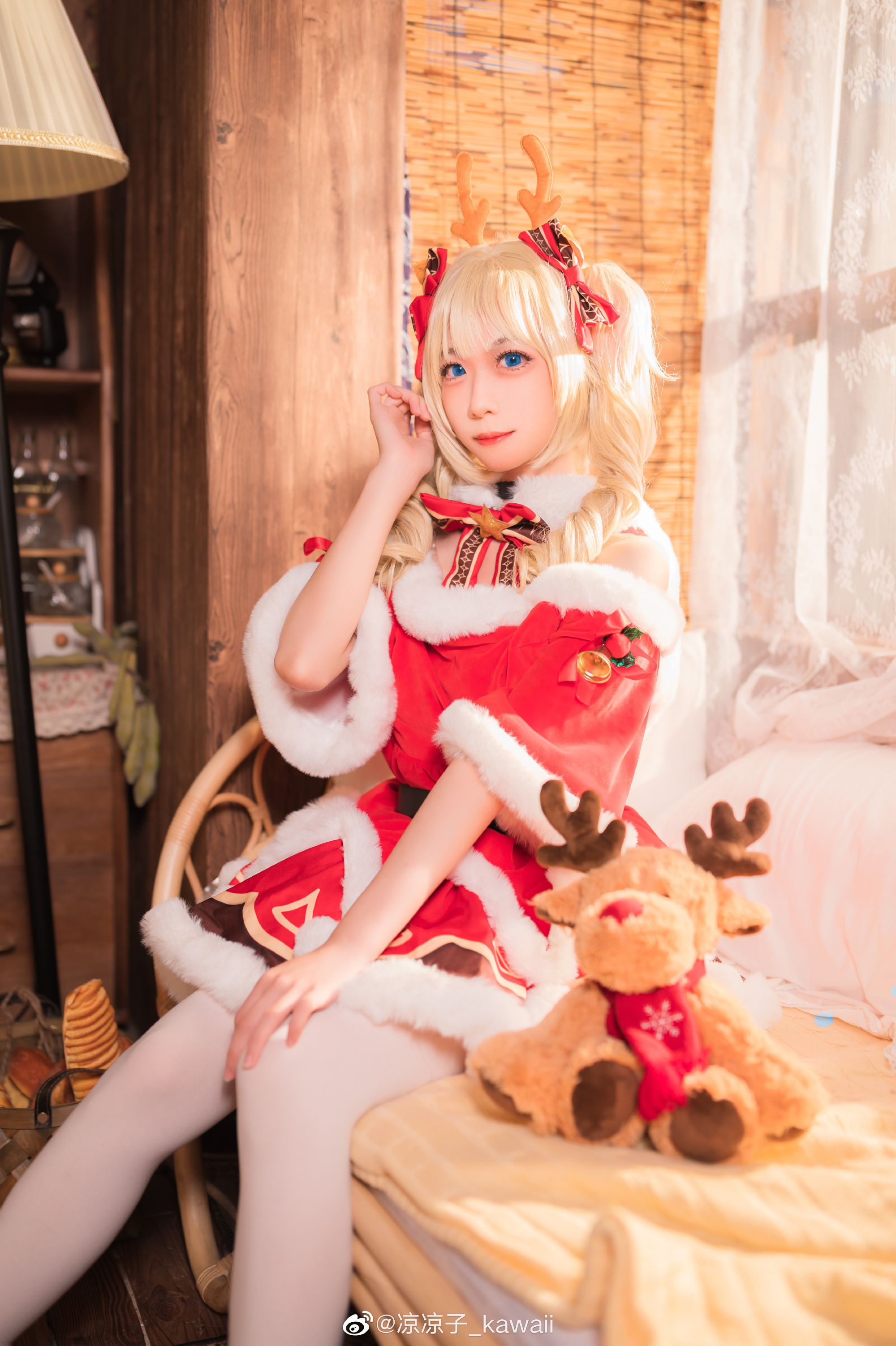 【CS】芭芭拉圣诞cos正片 原神 芭芭拉@凉凉子_kawaii COSPLAY-第7张