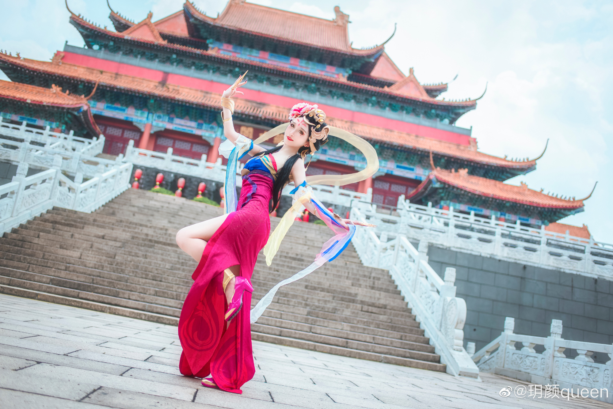 [COS]杨玉环霓裳曲 春江花月照人生无穷，弦音流转听山河入梦? COSPLAY-第3张
