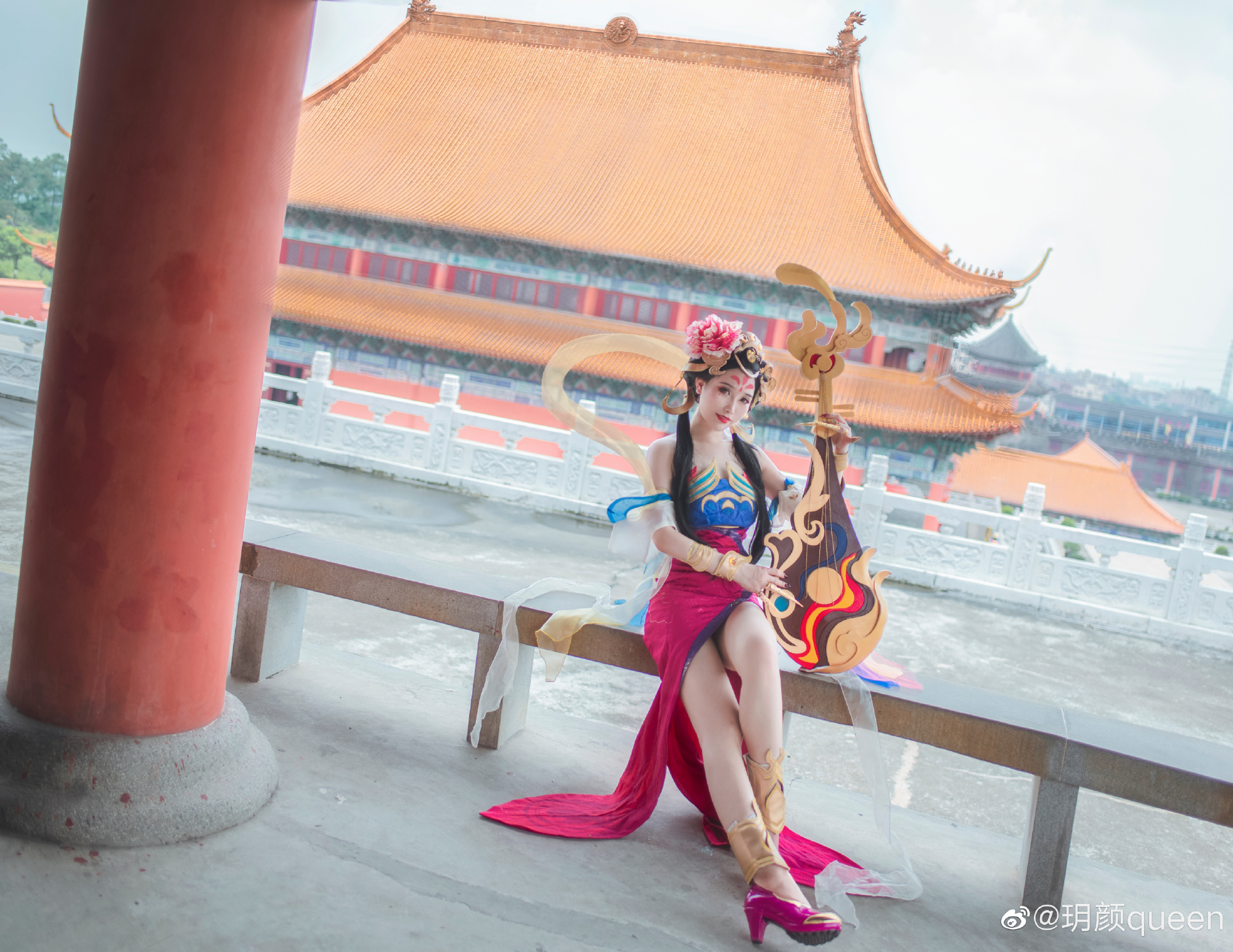 [COS]杨玉环霓裳曲 春江花月照人生无穷，弦音流转听山河入梦? COSPLAY-第13张