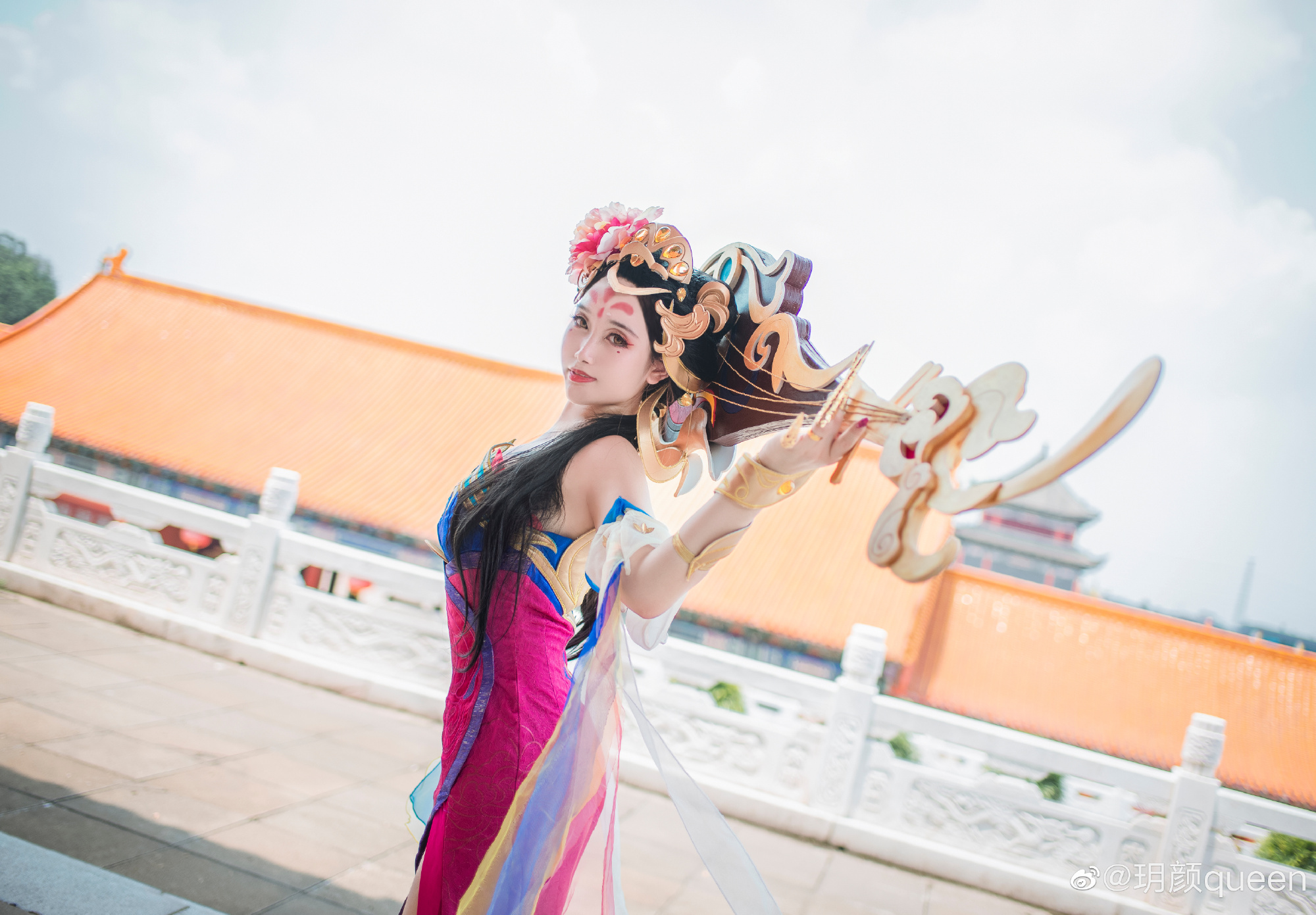 [COS]杨玉环霓裳曲 春江花月照人生无穷，弦音流转听山河入梦? COSPLAY-第7张