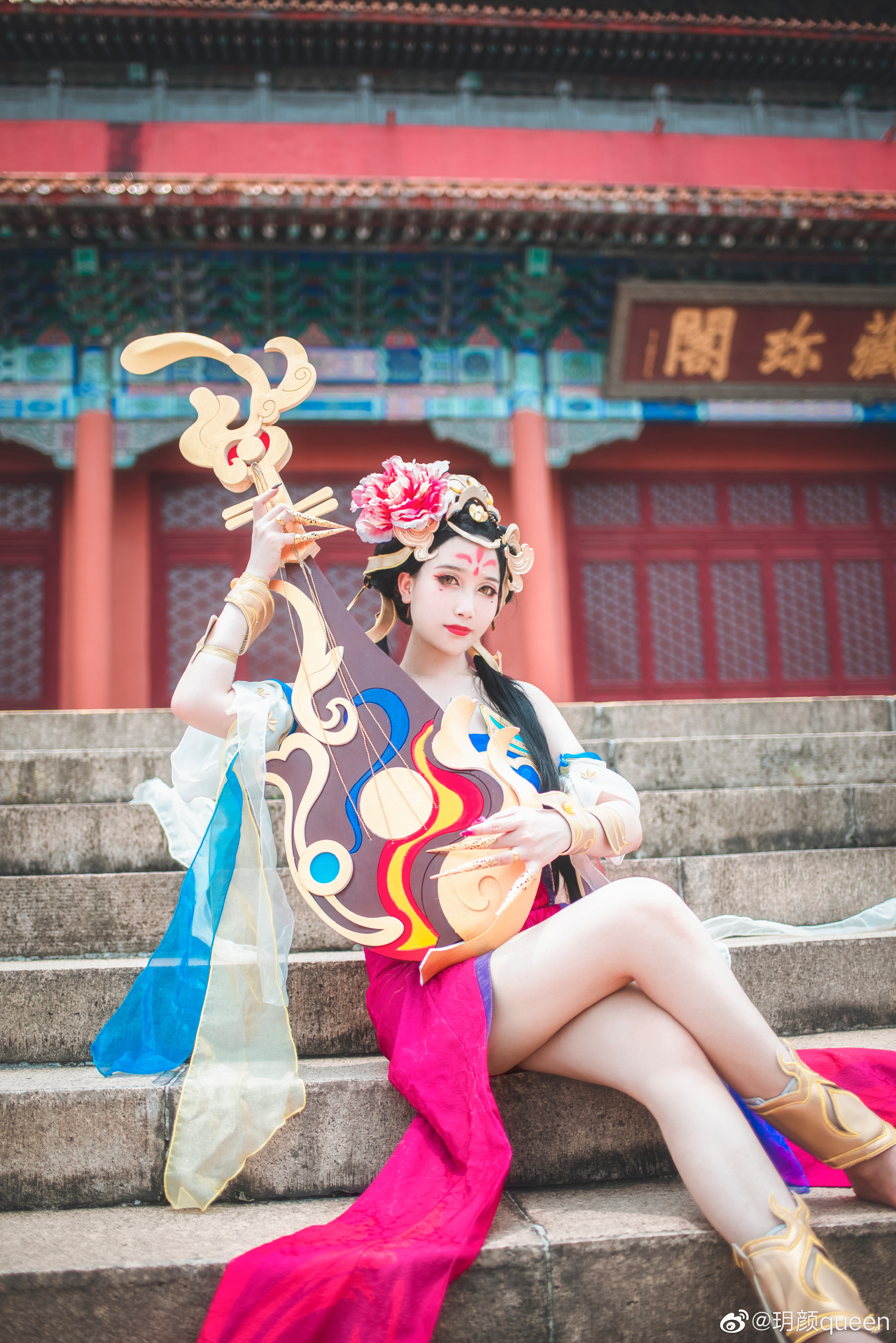 [COS]杨玉环霓裳曲 春江花月照人生无穷，弦音流转听山河入梦? COSPLAY-第12张