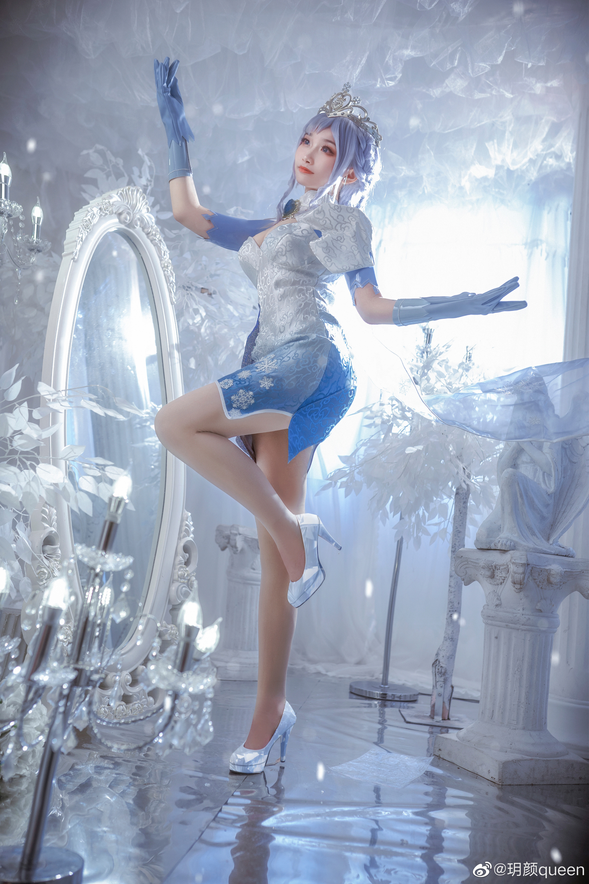 【cos正片】王者荣耀 莫邪冰霜恋舞曲@玥颜queen COSPLAY-第6张