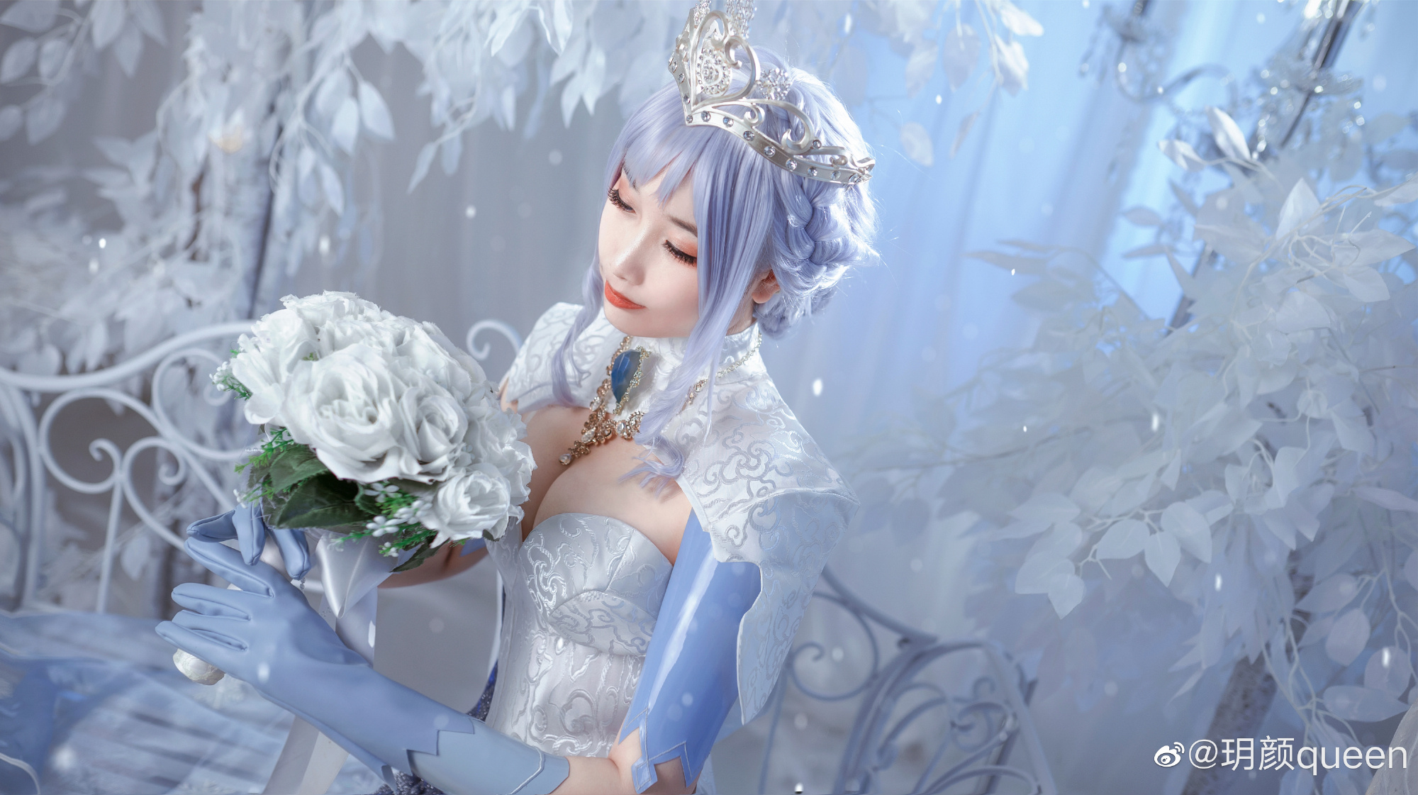 【cos正片】王者荣耀 莫邪冰霜恋舞曲@玥颜queen COSPLAY-第10张