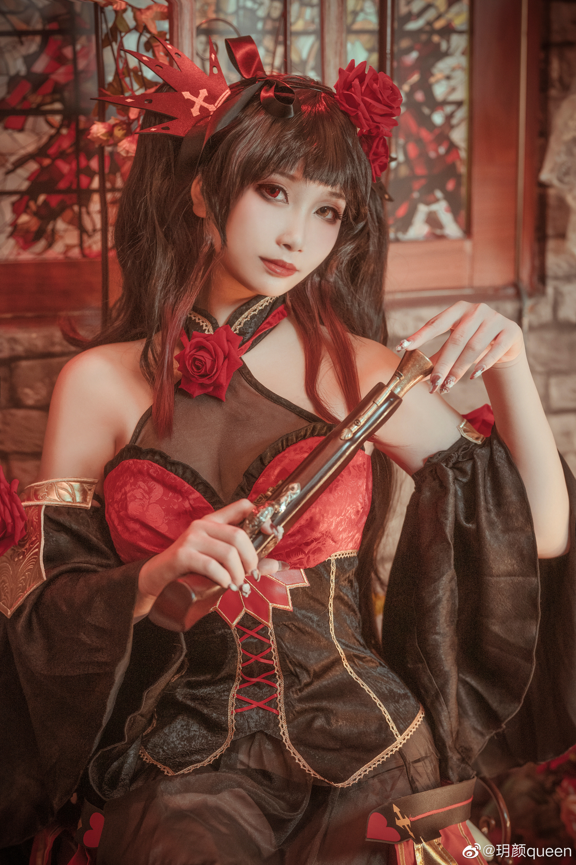 狂三猩红梦魇cos正片@玥颜queen COSPLAY-第15张
