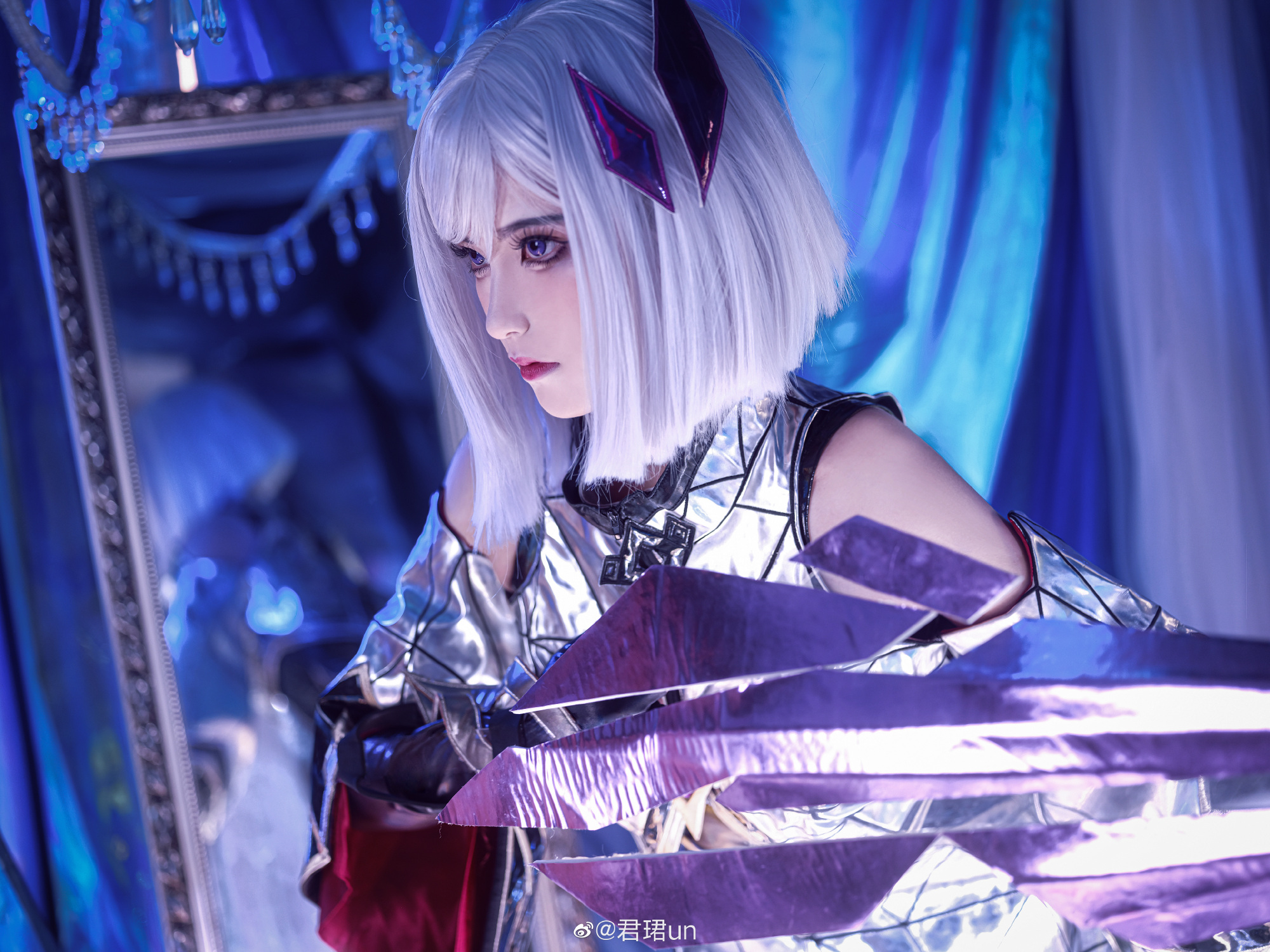cos正片 王者荣耀 东方镜 自我之像，犹在镜中 @君珺un COSPLAY-第9张