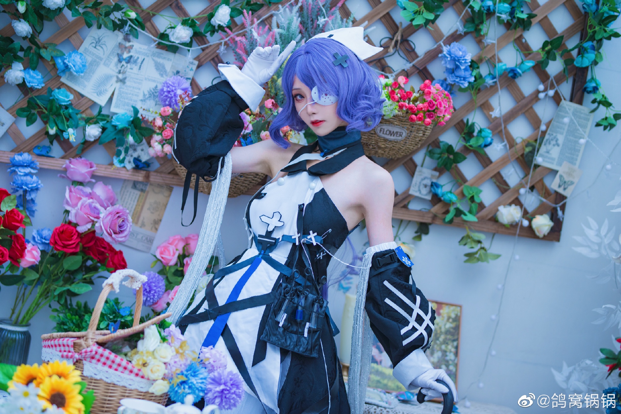 【COS】下午茶与工作的时间 明日方舟 絮雨cos正片@鸽窝锅锅 COSPLAY-第1张