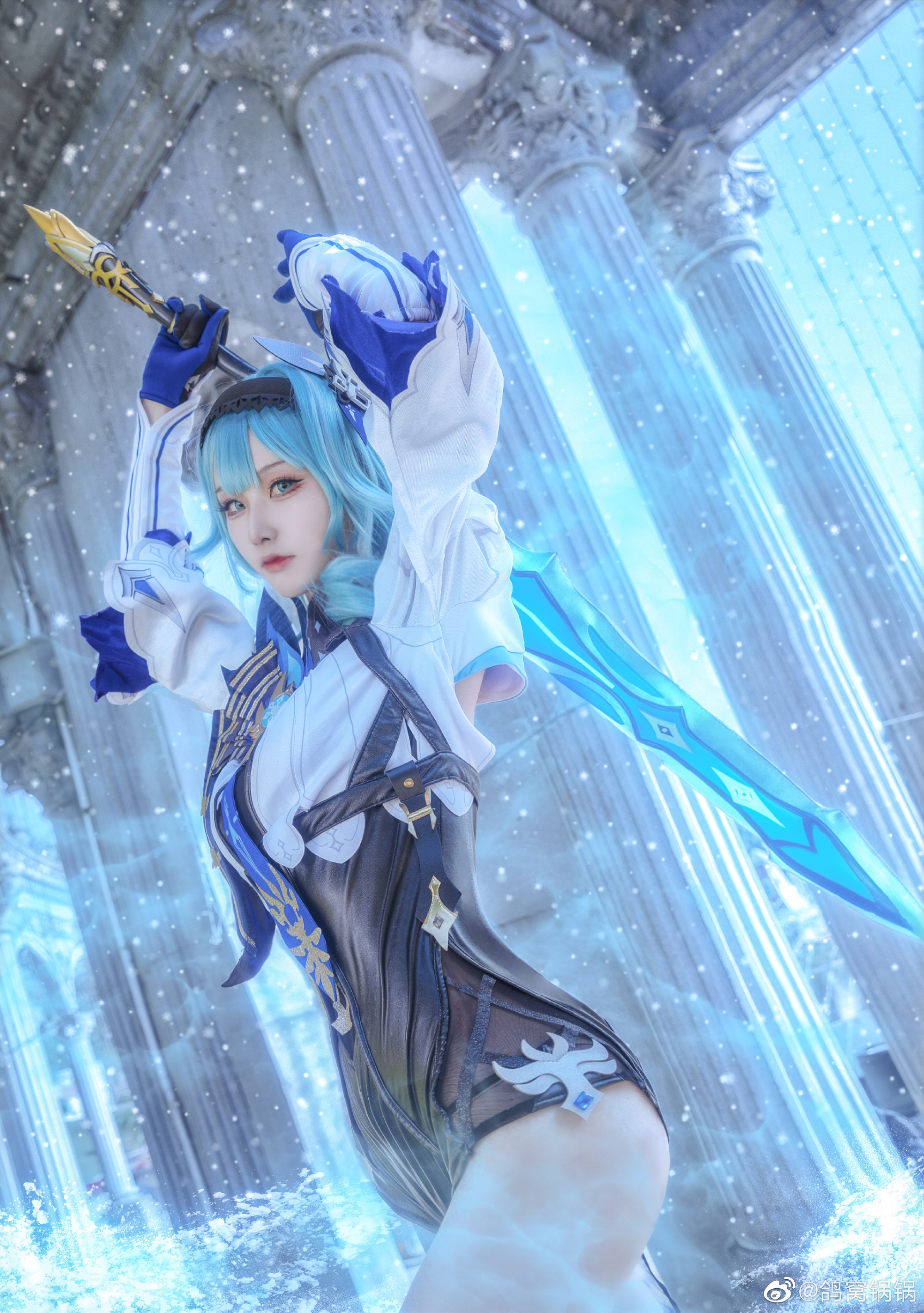 【跨年贺图】向你致以问候。 原神优菈·劳伦斯@鸽窝锅锅 COSPLAY-第4张