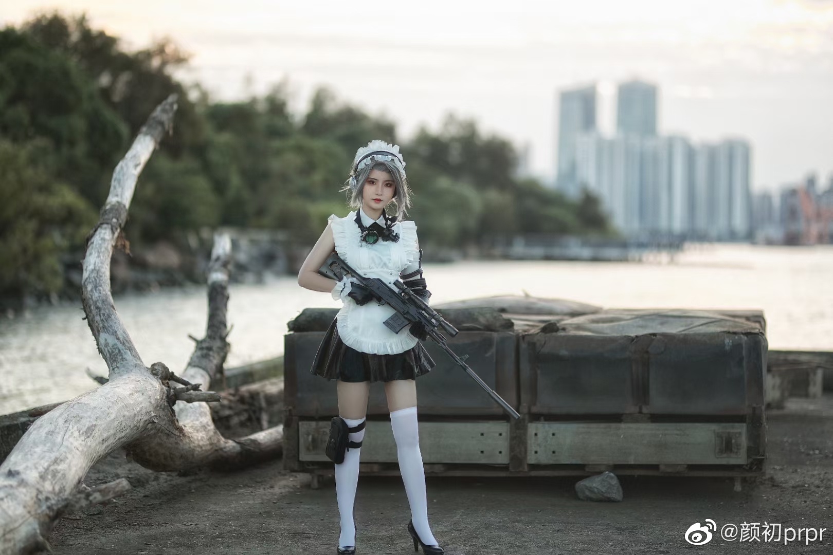 【COS】战斗女仆 方块乐意为您效劳，主人@颜初prpr COSPLAY-第9张