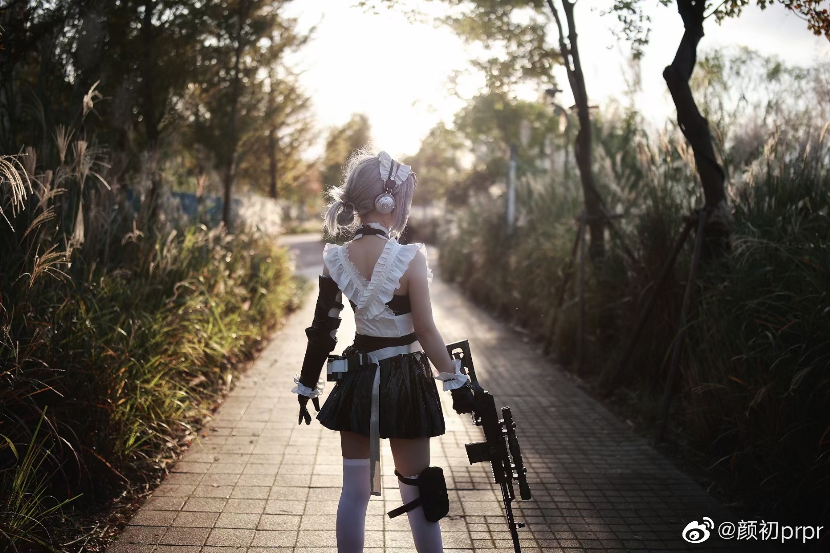 【COS】战斗女仆 方块乐意为您效劳，主人@颜初prpr COSPLAY-第3张