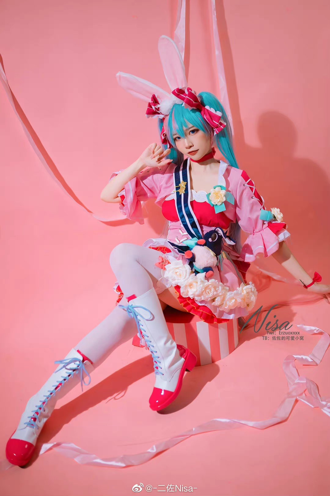 【COS】这次是兔兔哦！ 初音未来 MIKU@-二佐Nisa- COSPLAY-第8张