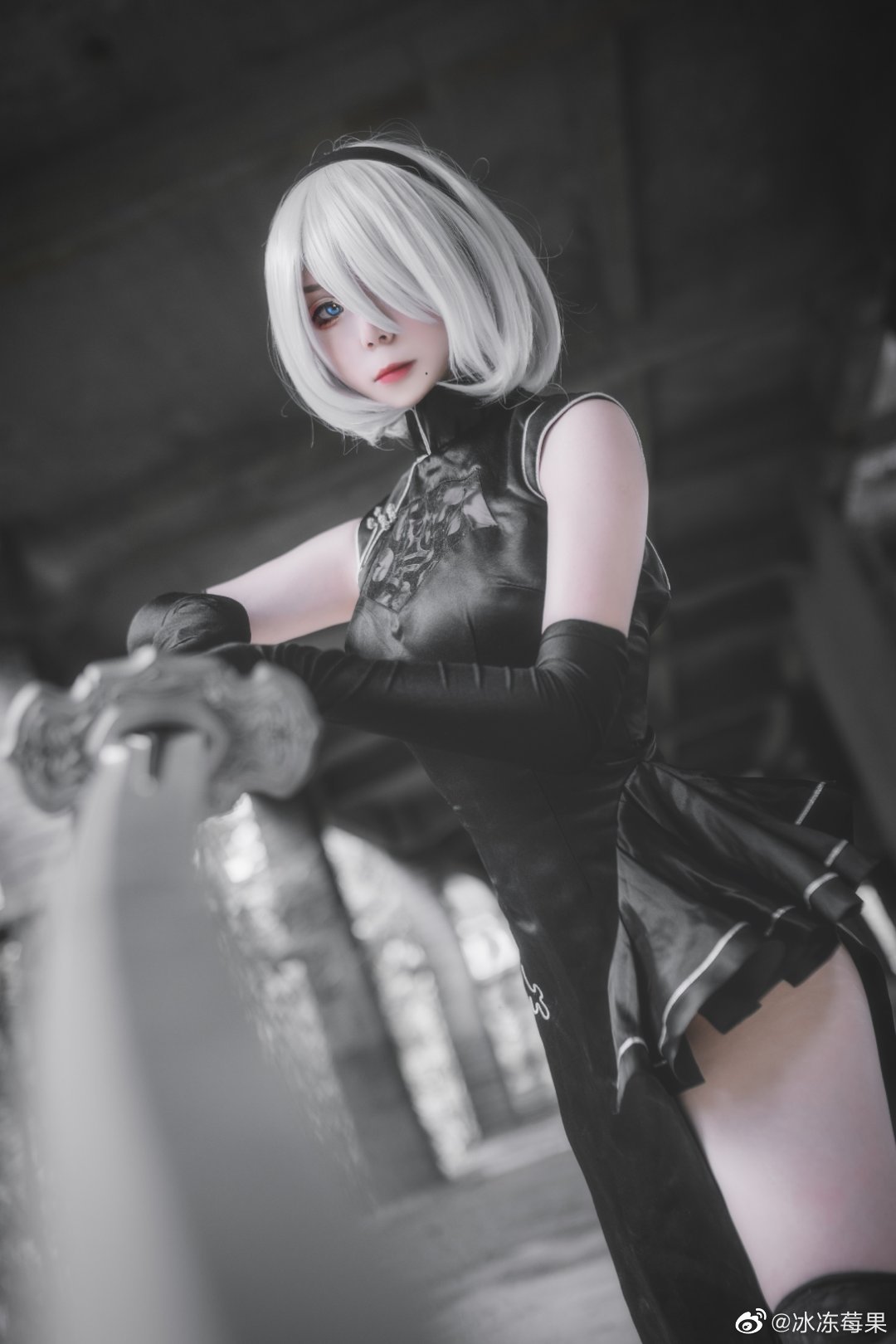 【COS正片】尼尔：机械纪元 2B小姐姐@冰冻莓果 COSPLAY-第6张