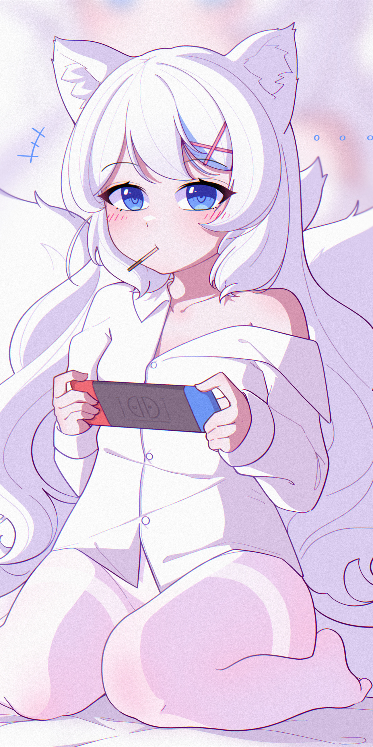 【全面屏手机壁纸】楯山文乃 原神 甘雨 宵崎奏和兽耳护士助手 手机高清壁纸第7期 手机壁纸-第9张