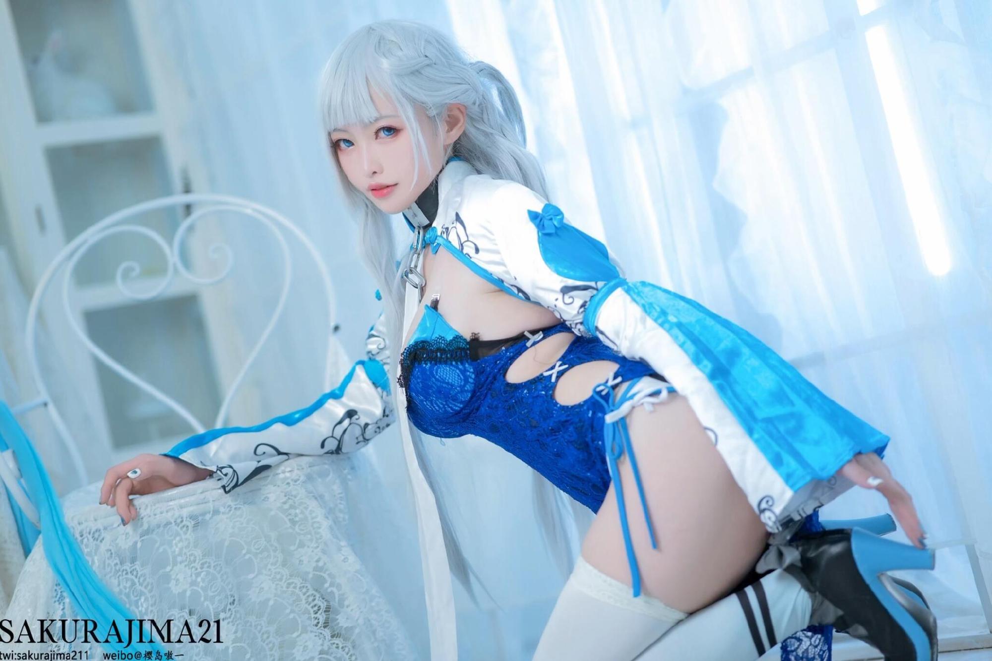 【COS】碧蓝航线 贝尔法斯特——彩云之玫瑰@樱岛嗷一 COSPLAY-第7张