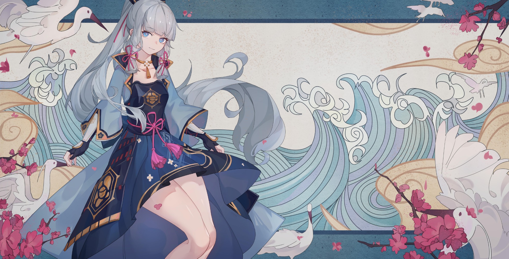 【P站插画】原神  “容姿端丽，品行高洁”的神里凌华 插画壁纸特辑 P站美图-第6张