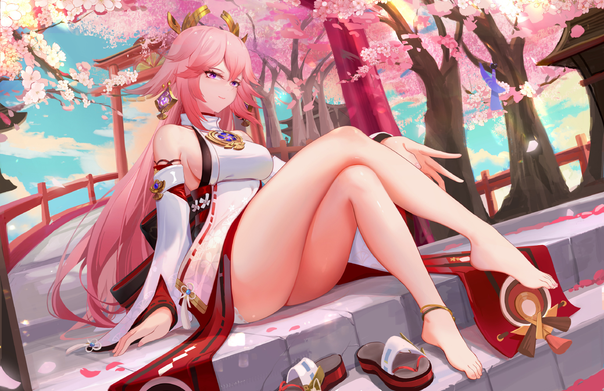 【P站插画美图】原神 八重神子插画特辑 狐耳你喜欢吗？ P站美图-第10张