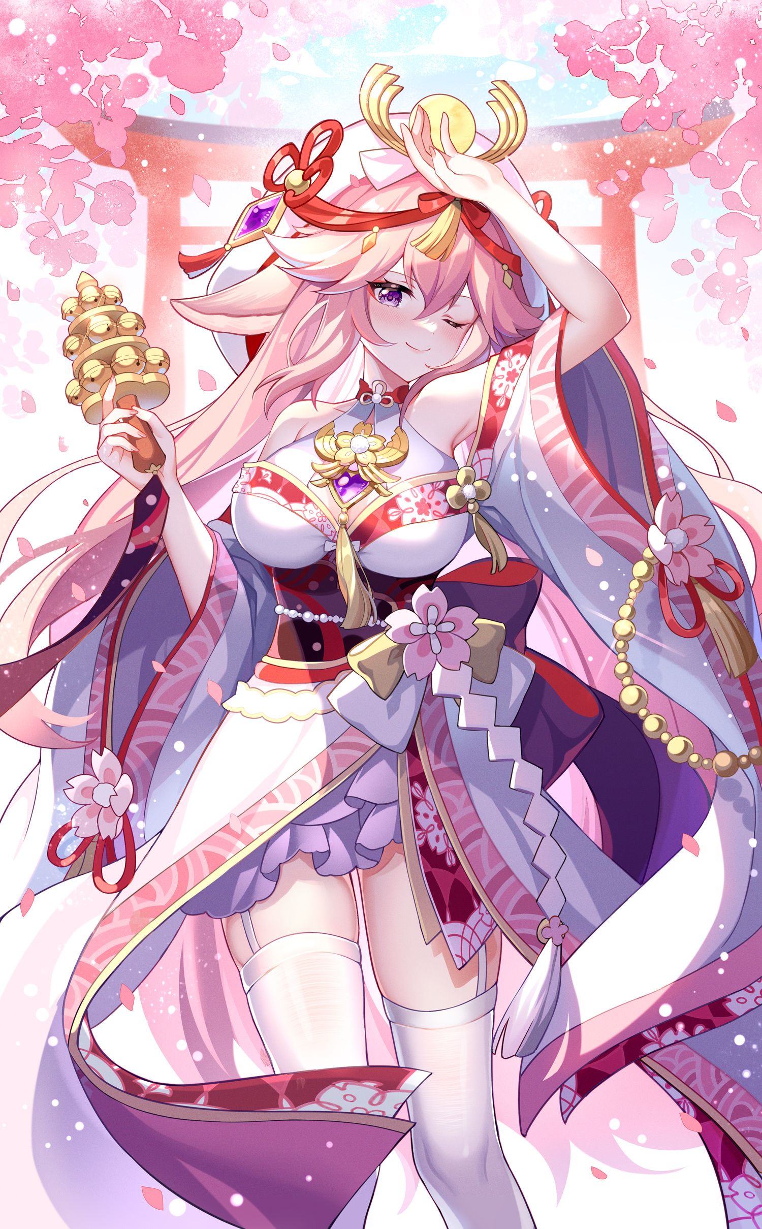 【P站插画美图】原神 八重神子插画特辑 狐耳你喜欢吗？ P站美图-第14张