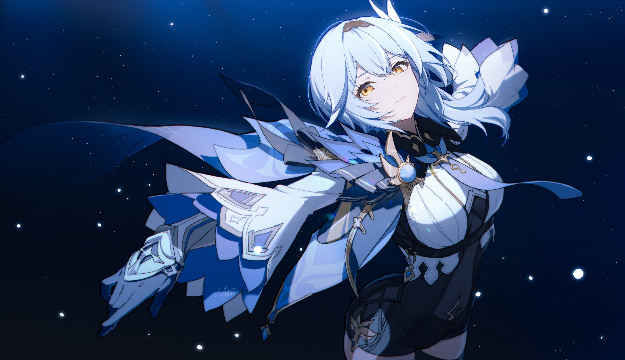 【P站美图】诱惑的大腿优菈 原神 优菈·劳伦斯同人插画作品特辑 P站美图-第1张