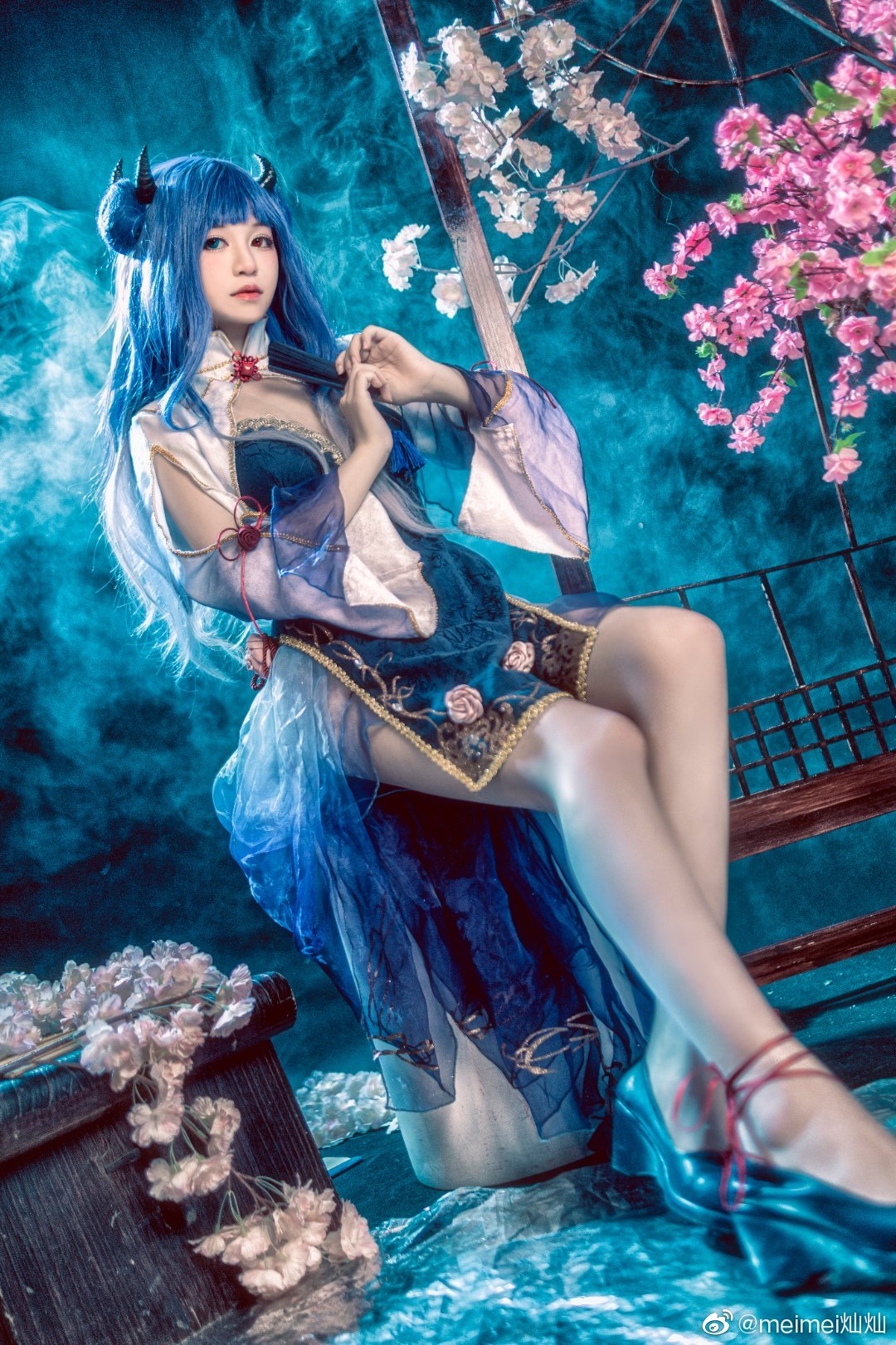 【COS】碧蓝航线 伊吹新年旗袍cos @meimei灿灿 COSPLAY-第7张