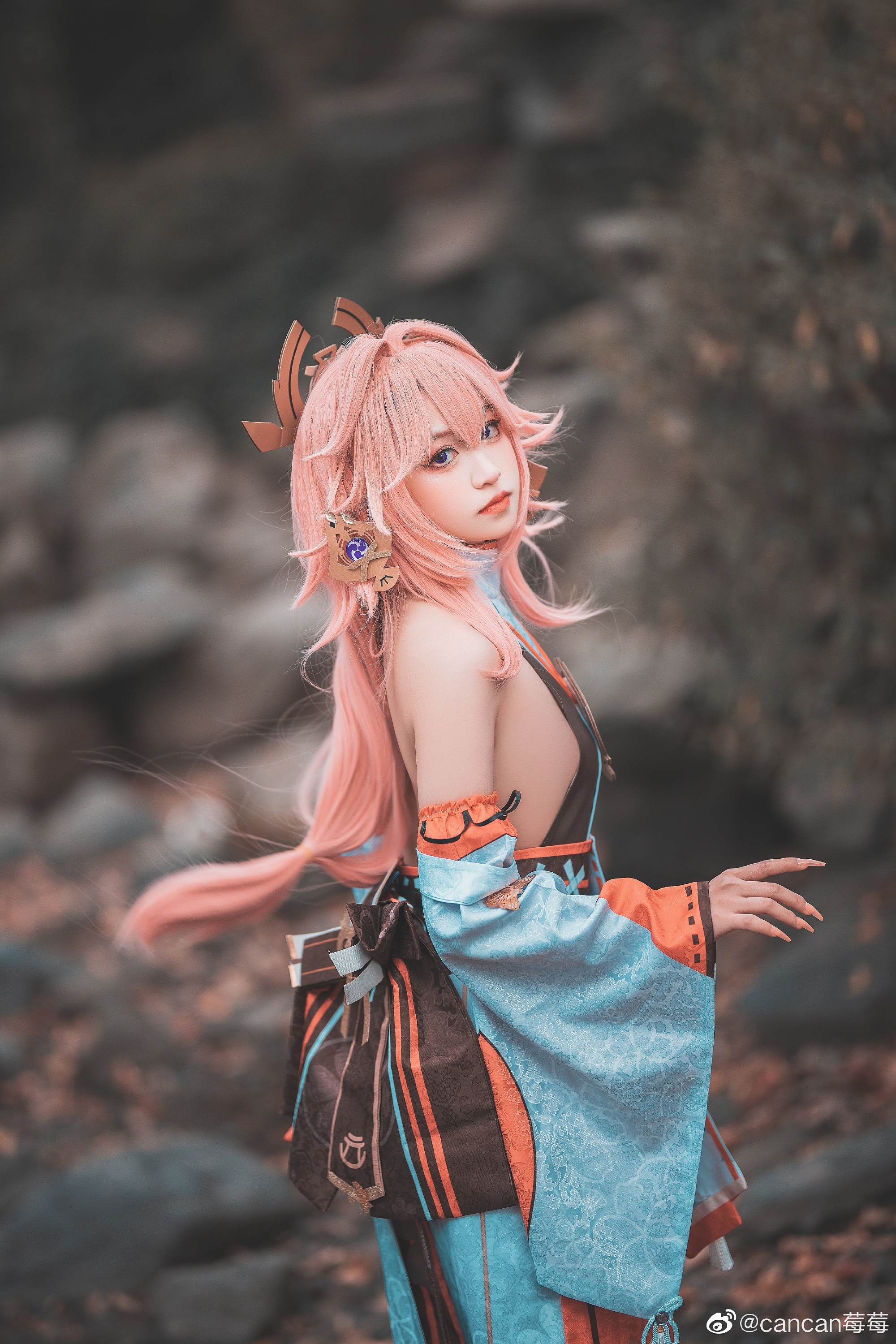 【COS】原神 八重神子cos@cancan莓莓 COSPLAY-第3张