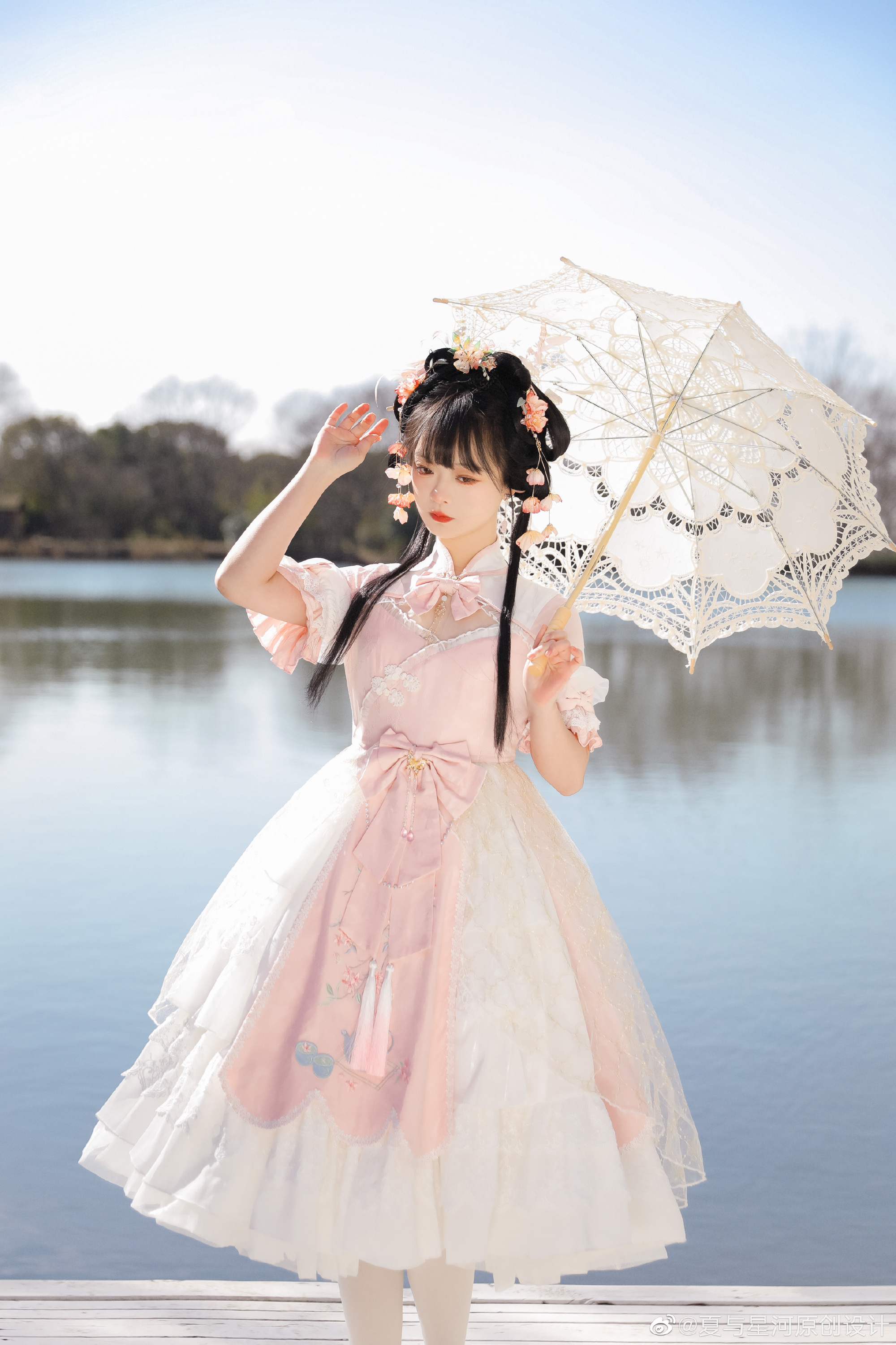 图片[1]-LOLITA装扮 又见春茶绿，十里闻茶香@夏与星河原创设计-米哈社