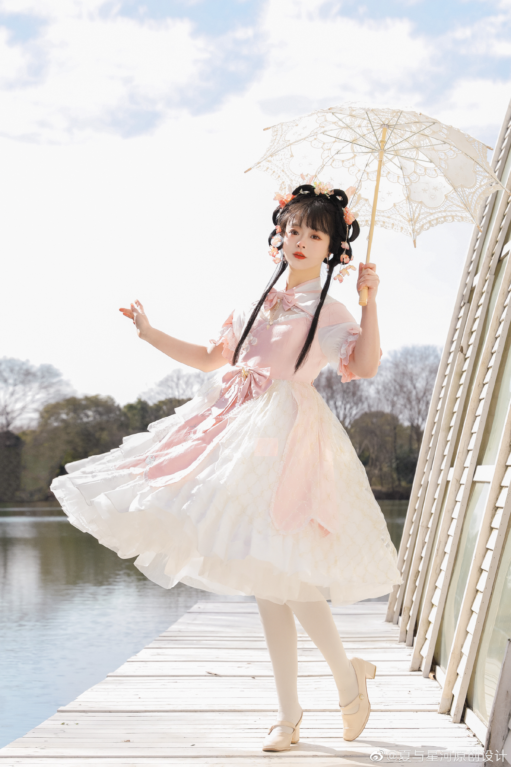 图片[3]-LOLITA装扮 又见春茶绿，十里闻茶香@夏与星河原创设计-米哈社