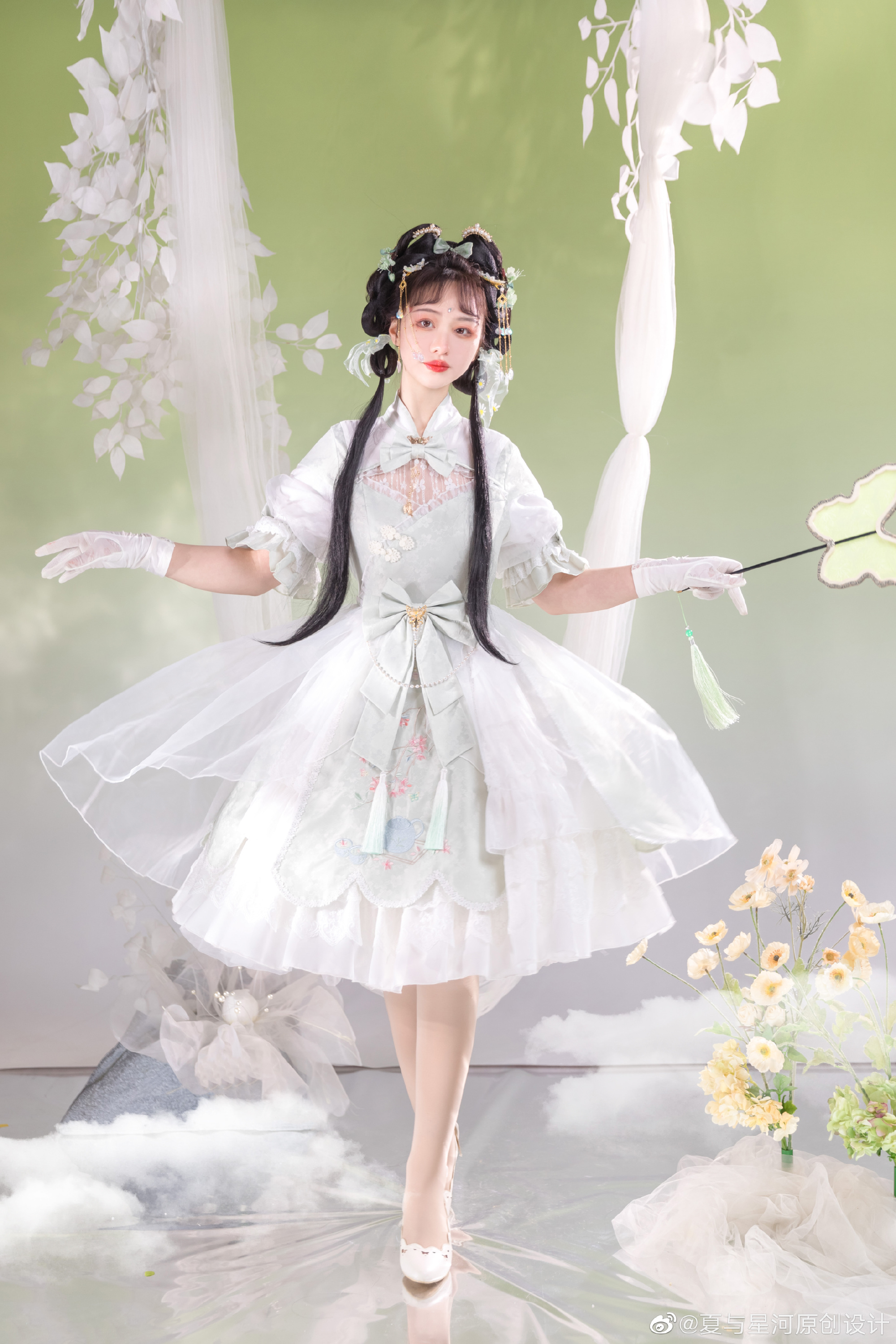 图片[7]-LOLITA装扮 又见春茶绿，十里闻茶香@夏与星河原创设计-米哈社