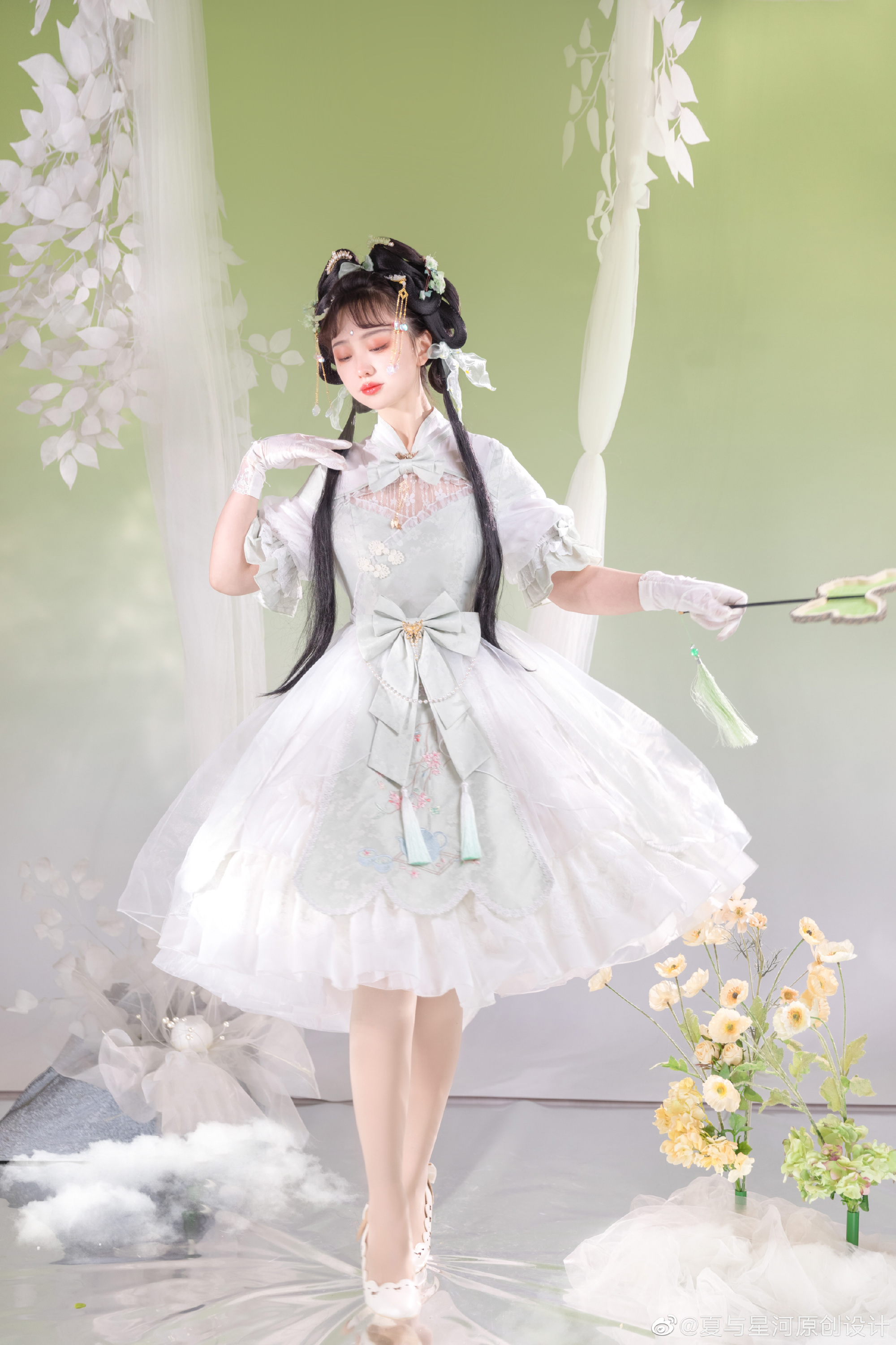 图片[8]-LOLITA装扮 又见春茶绿，十里闻茶香@夏与星河原创设计-米哈社