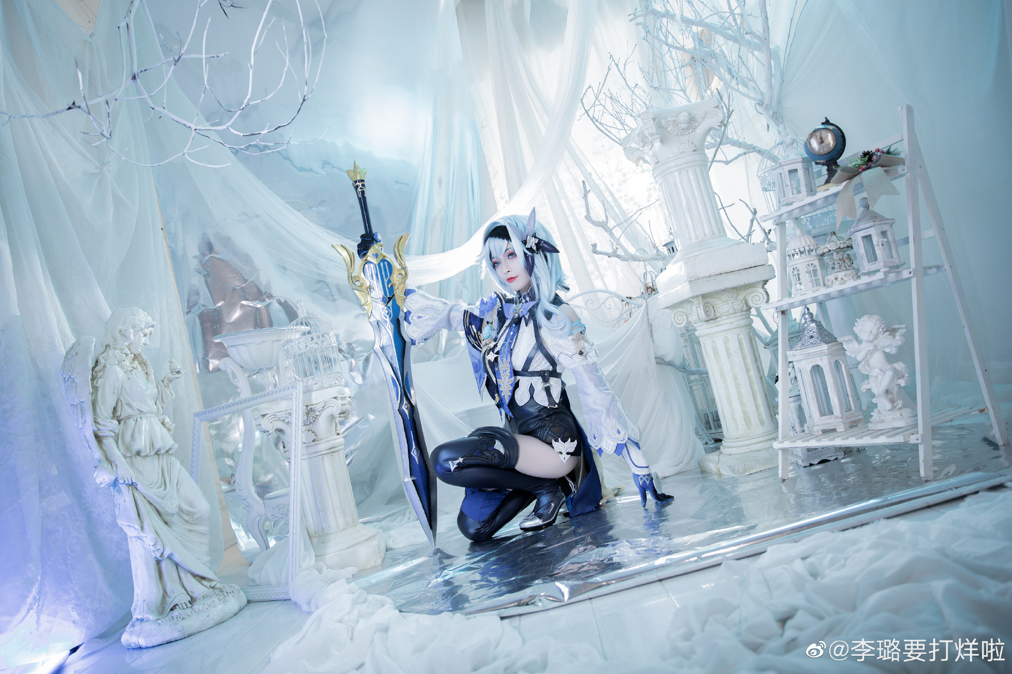 【原神cos】这个仇，我记下了，所以来和罪人共舞一曲吧。 原神 优菈正片@颜良十八岁 COSPLAY-第2张