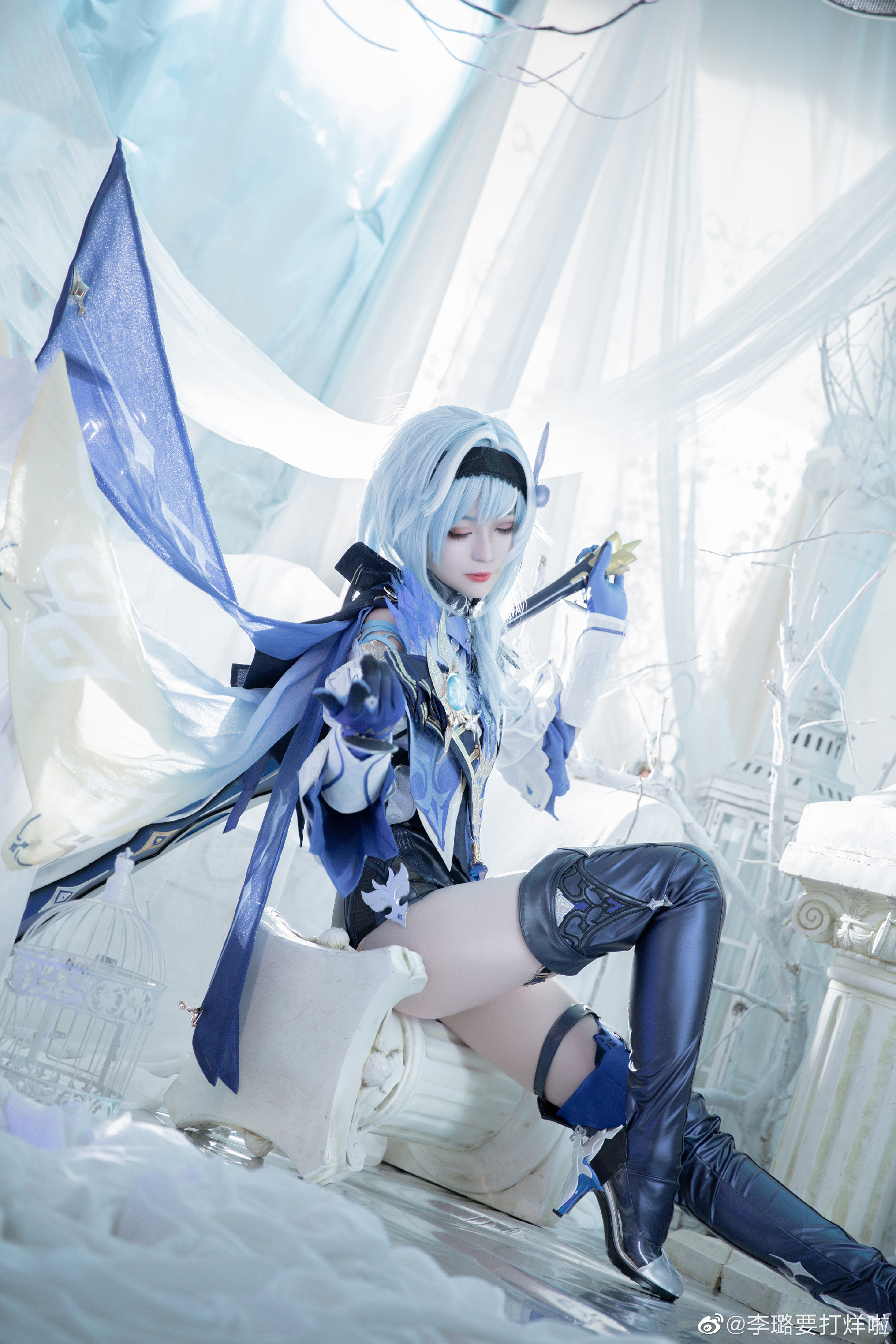 【原神cos】这个仇，我记下了，所以来和罪人共舞一曲吧。 原神 优菈正片@颜良十八岁 COSPLAY-第6张