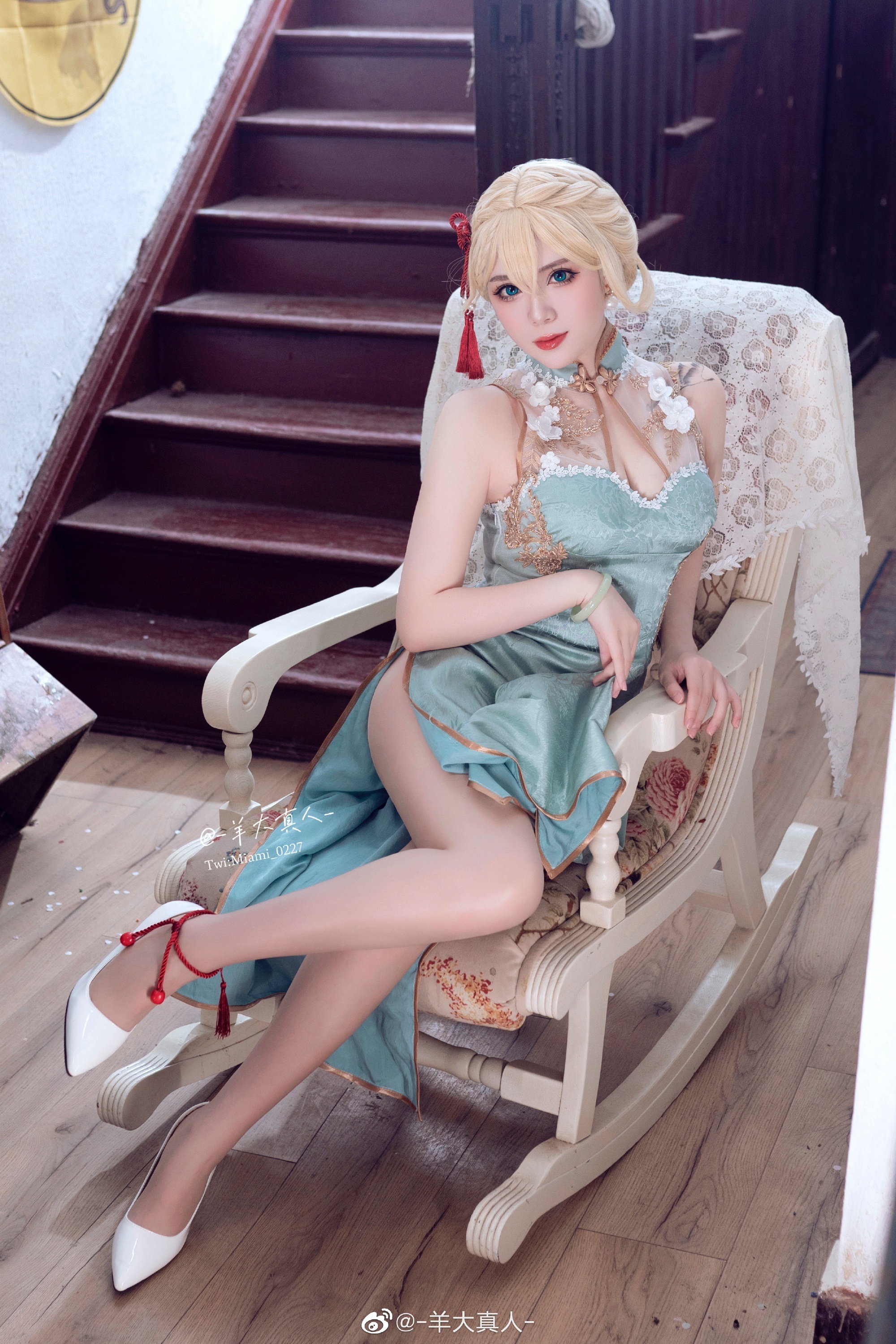 【COS】落日桐阴转，微风栀子香。 少女前线 G36「玉瓯立」@-羊大真人- COSPLAY-第7张