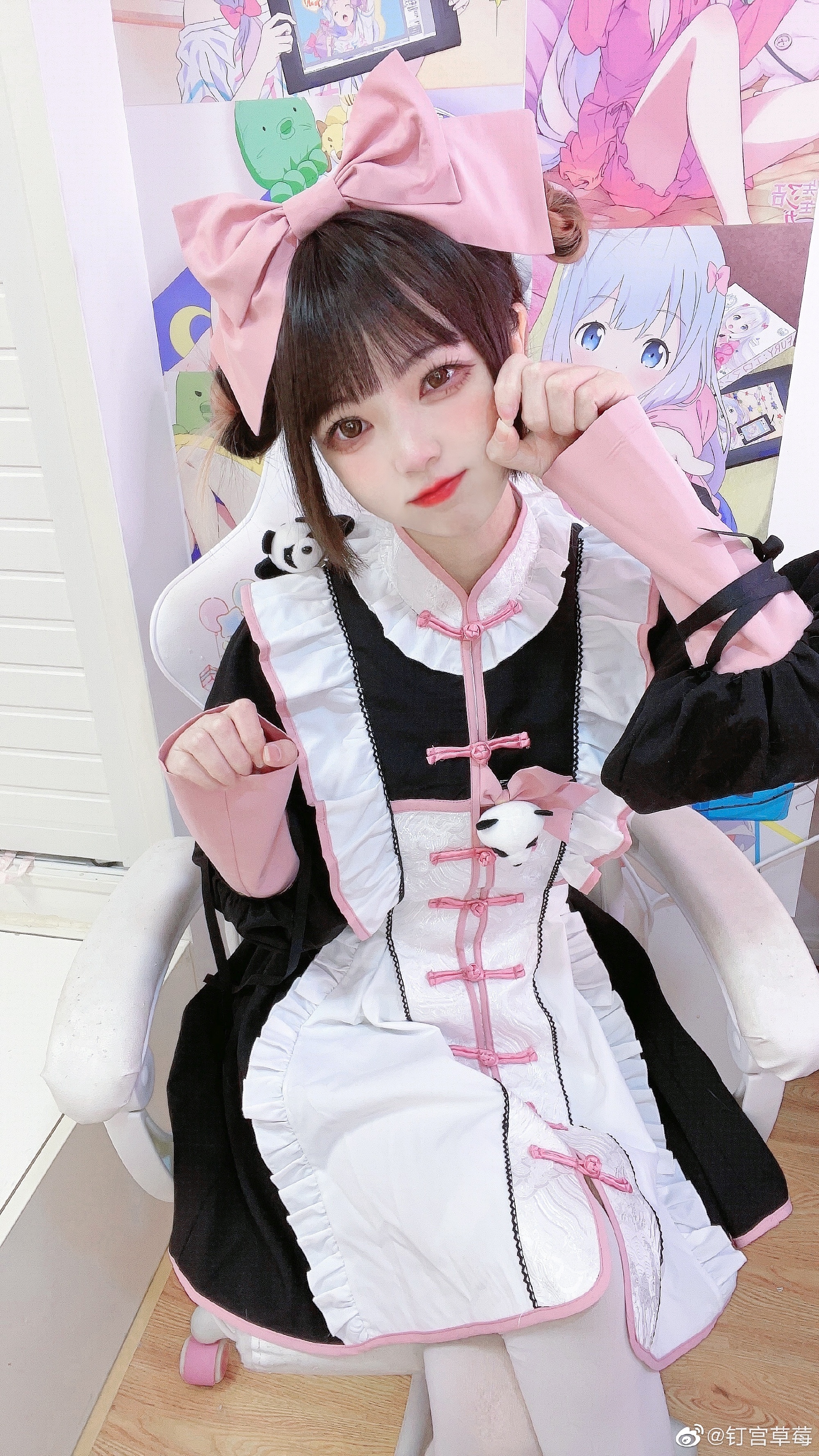 图片[9]-【Lolita装扮】 中华风lolita 小熊猫女仆！@钉宫草莓-米哈社