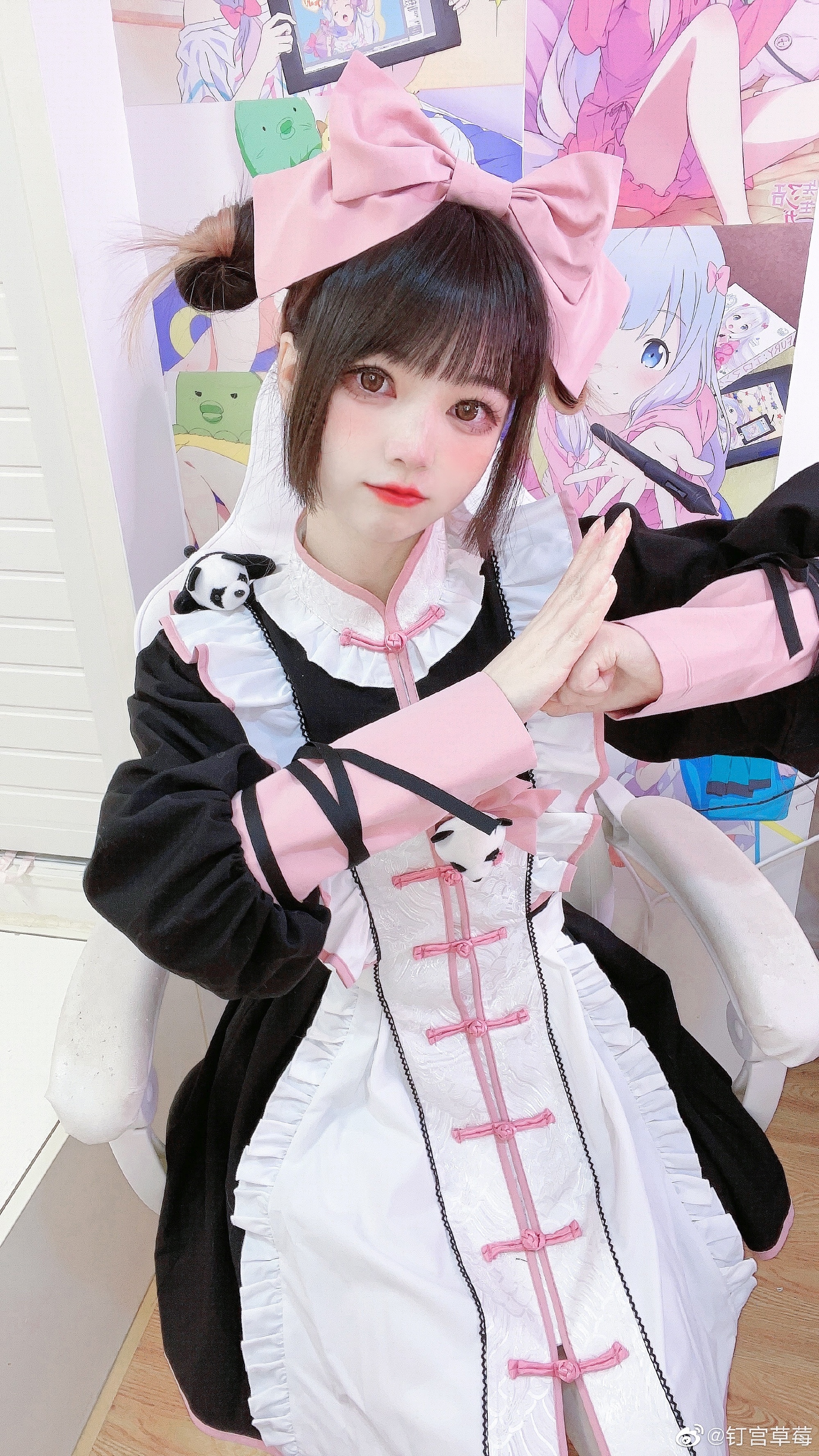 图片[7]-【Lolita装扮】 中华风lolita 小熊猫女仆！@钉宫草莓-米哈社