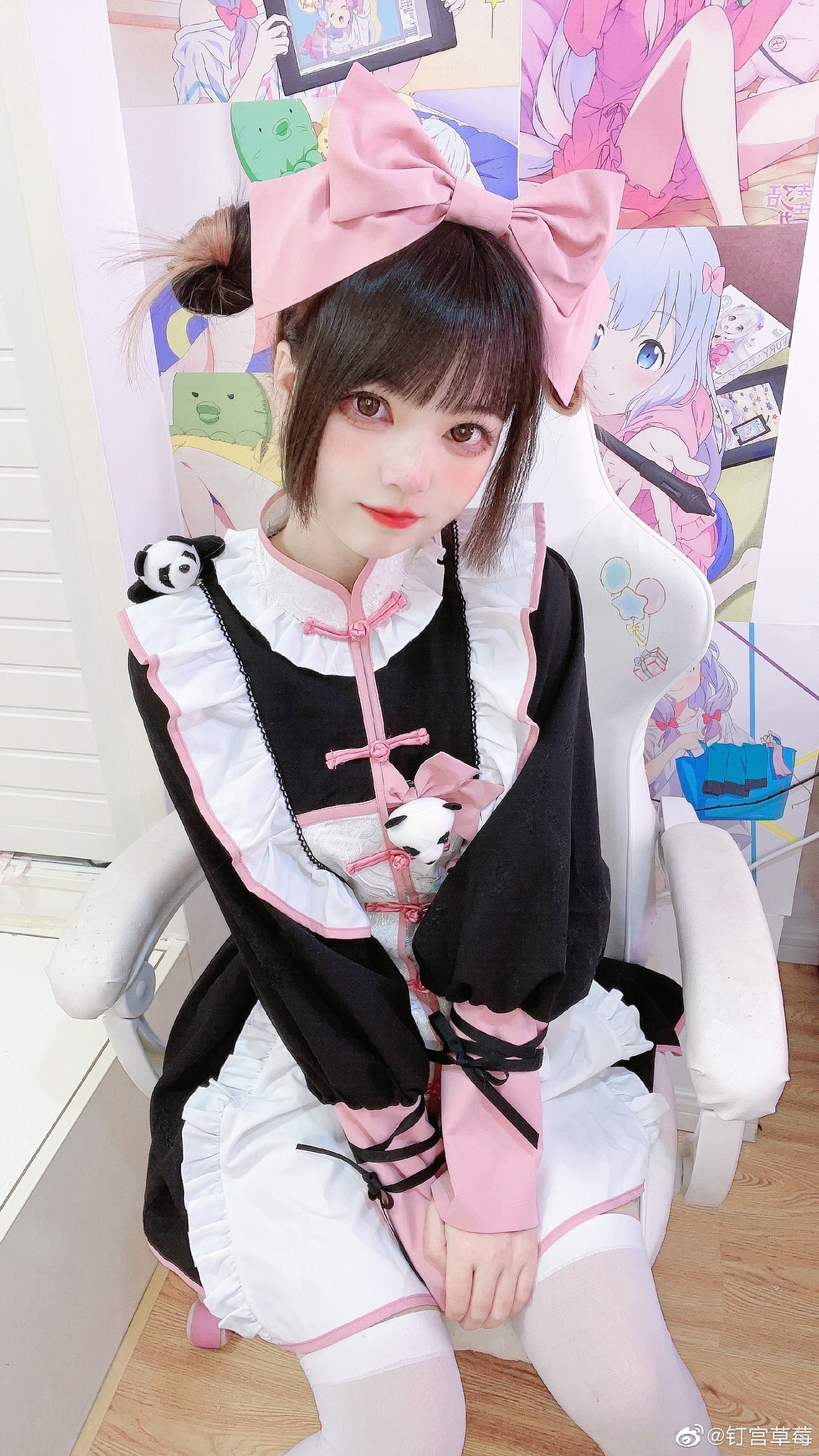 图片[4]-【Lolita装扮】 中华风lolita 小熊猫女仆！@钉宫草莓-米哈社