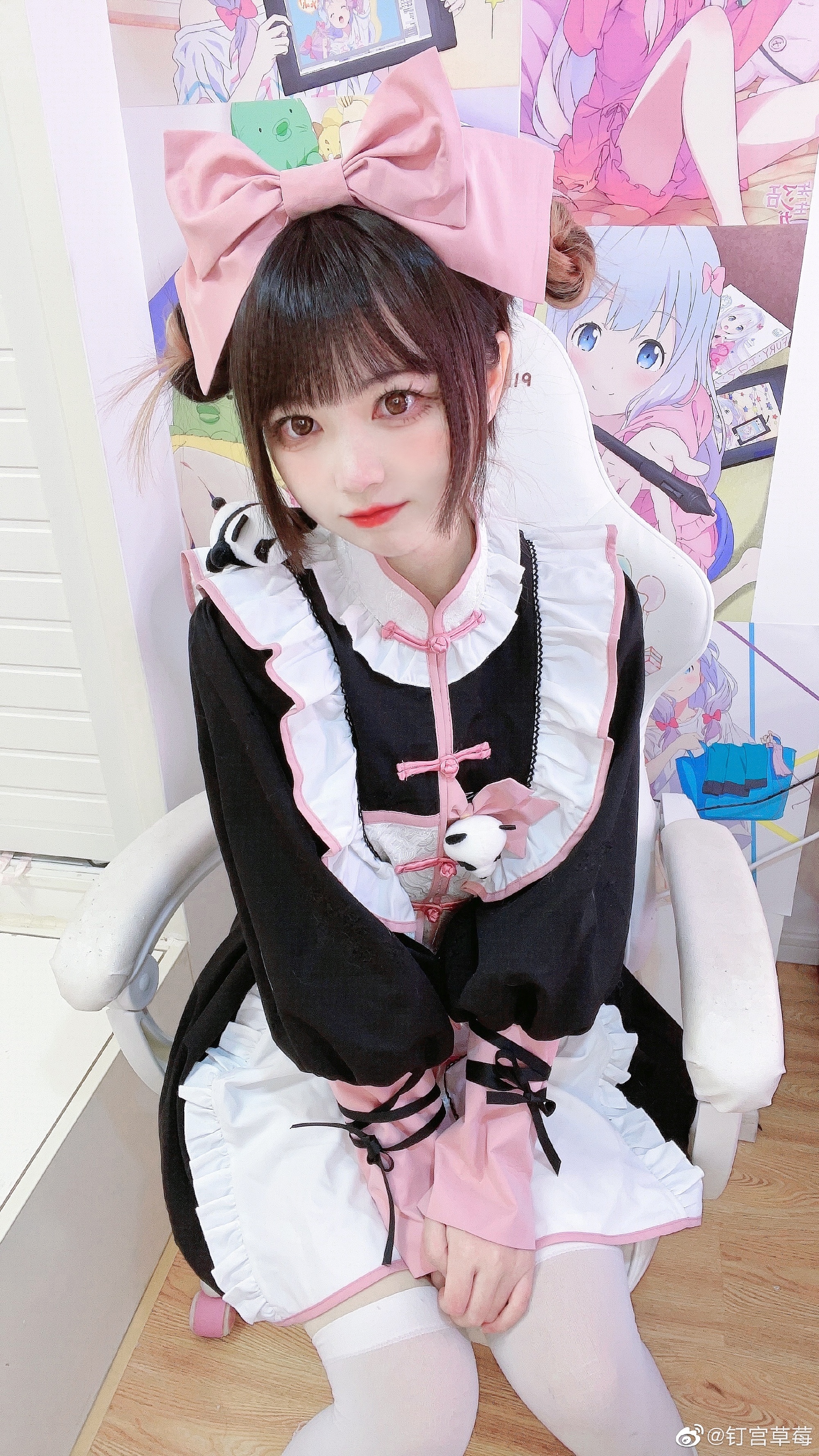 图片[5]-【Lolita装扮】 中华风lolita 小熊猫女仆！@钉宫草莓-米哈社