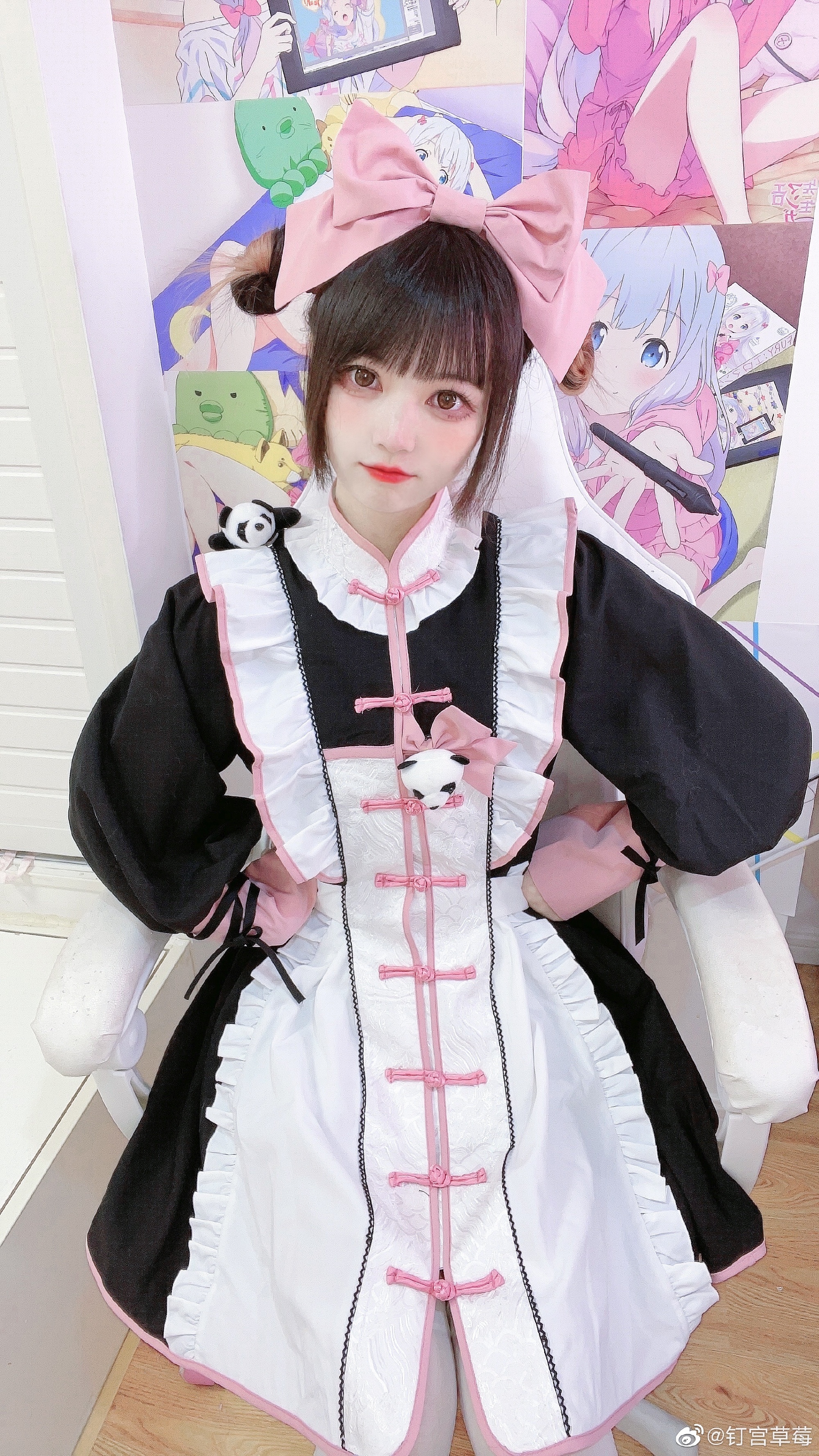 图片[8]-【Lolita装扮】 中华风lolita 小熊猫女仆！@钉宫草莓-米哈社