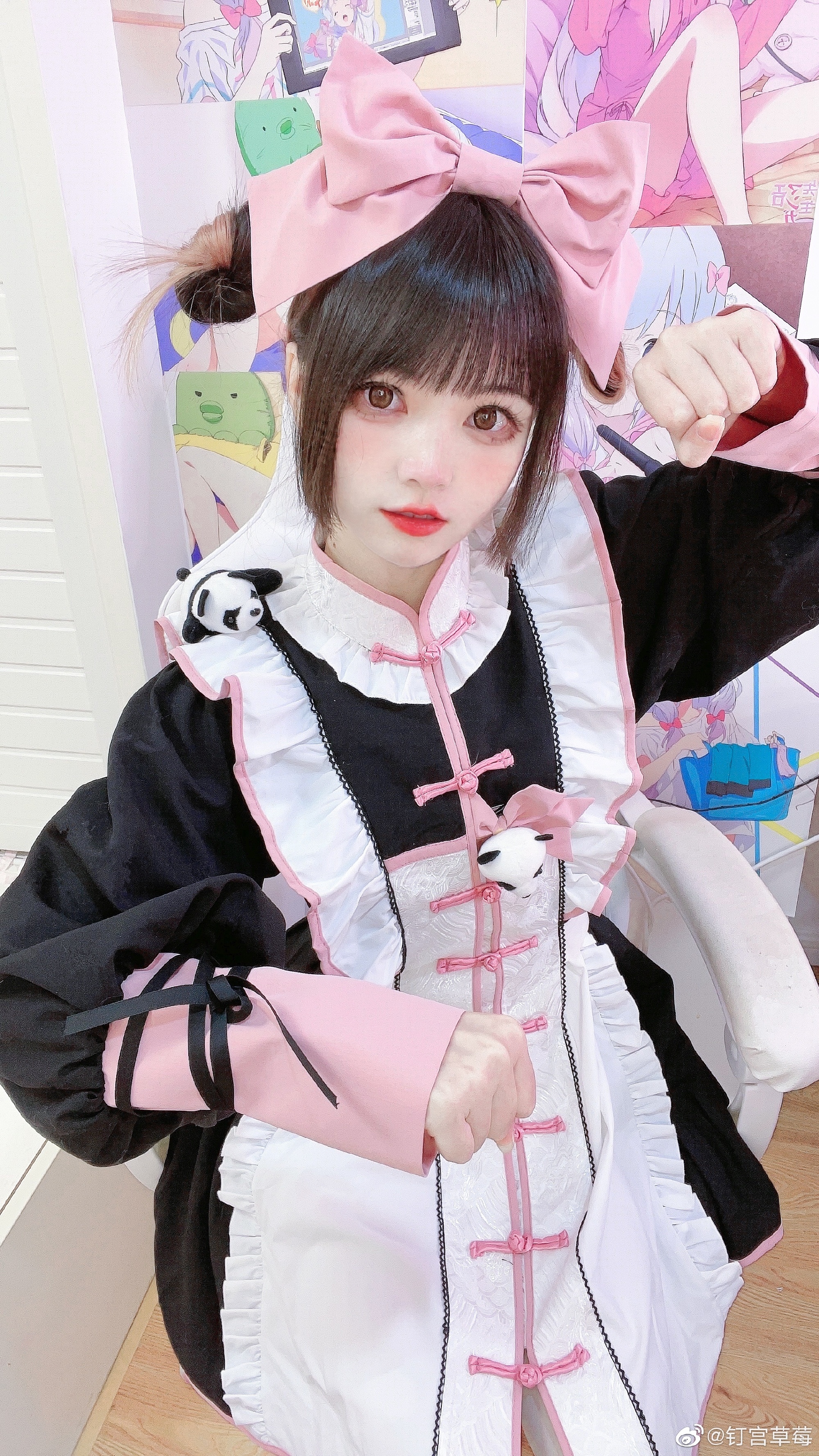 图片[6]-【Lolita装扮】 中华风lolita 小熊猫女仆！@钉宫草莓-米哈社