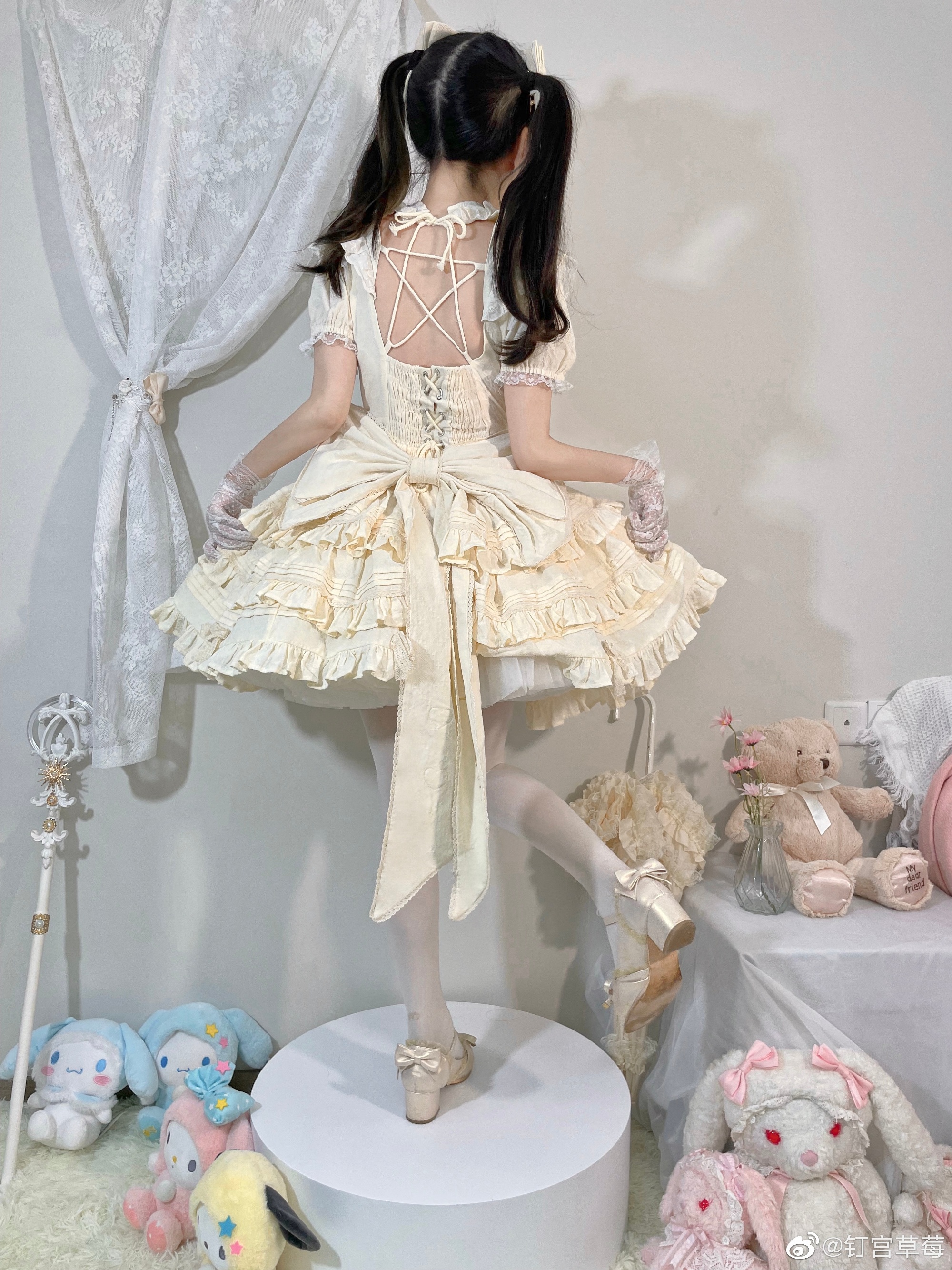 图片[2]-lolita日常 发现了吗 我的背后是五角星哦！@钉宫草莓-米哈社