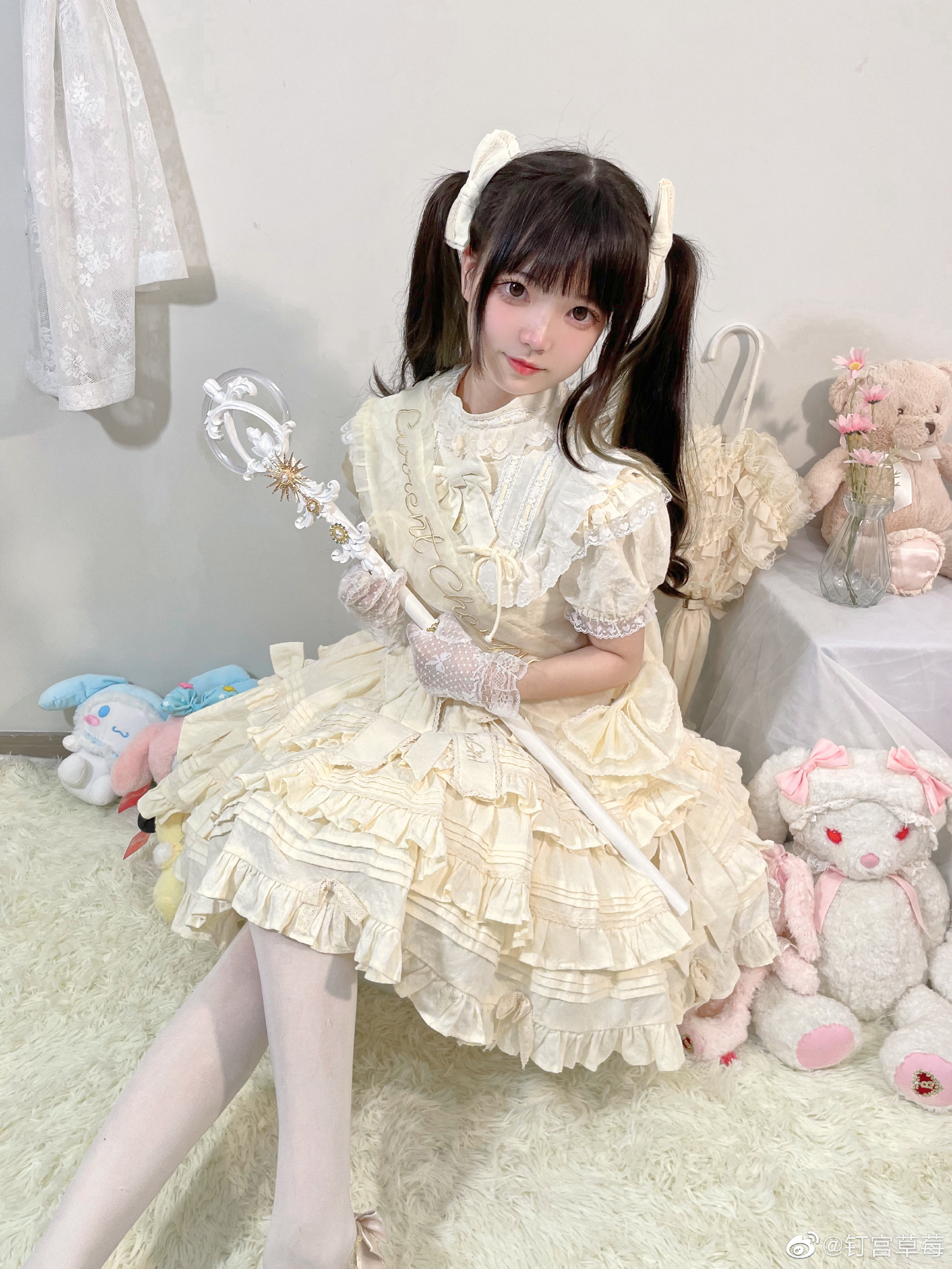 图片[5]-lolita日常 发现了吗 我的背后是五角星哦！@钉宫草莓-米哈社