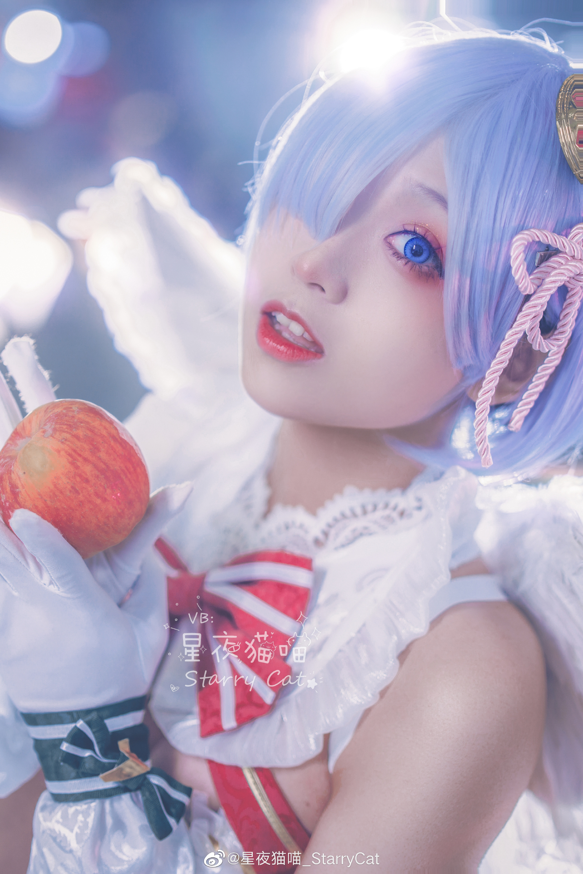 【COS】RE0 圣诞蕾姆?@星夜猫喵_StarryCat COSPLAY-第5张