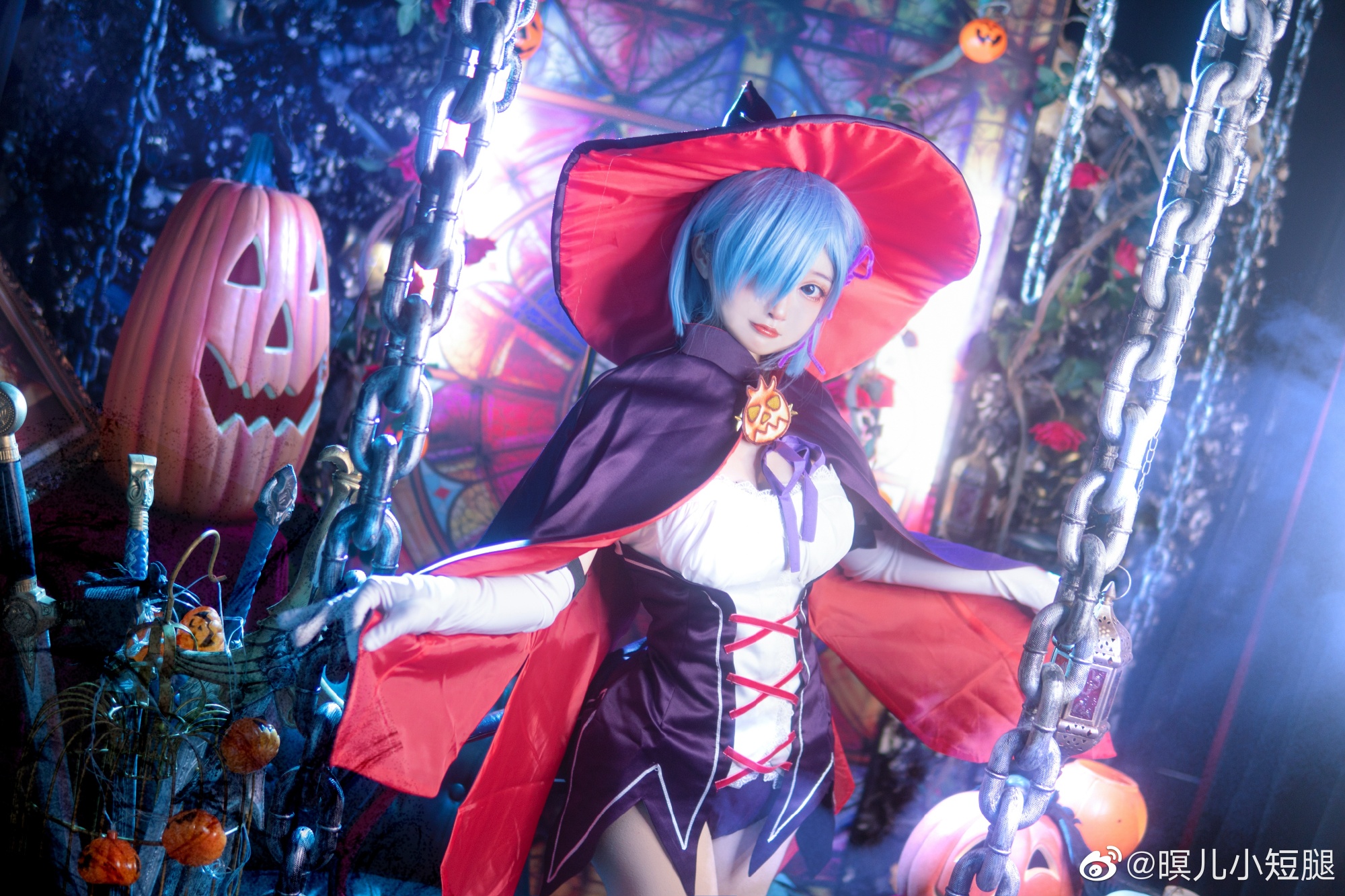 【COS】大家万圣节快乐 cos正片蕾姆万圣节@暝儿小短腿 COSPLAY-第2张