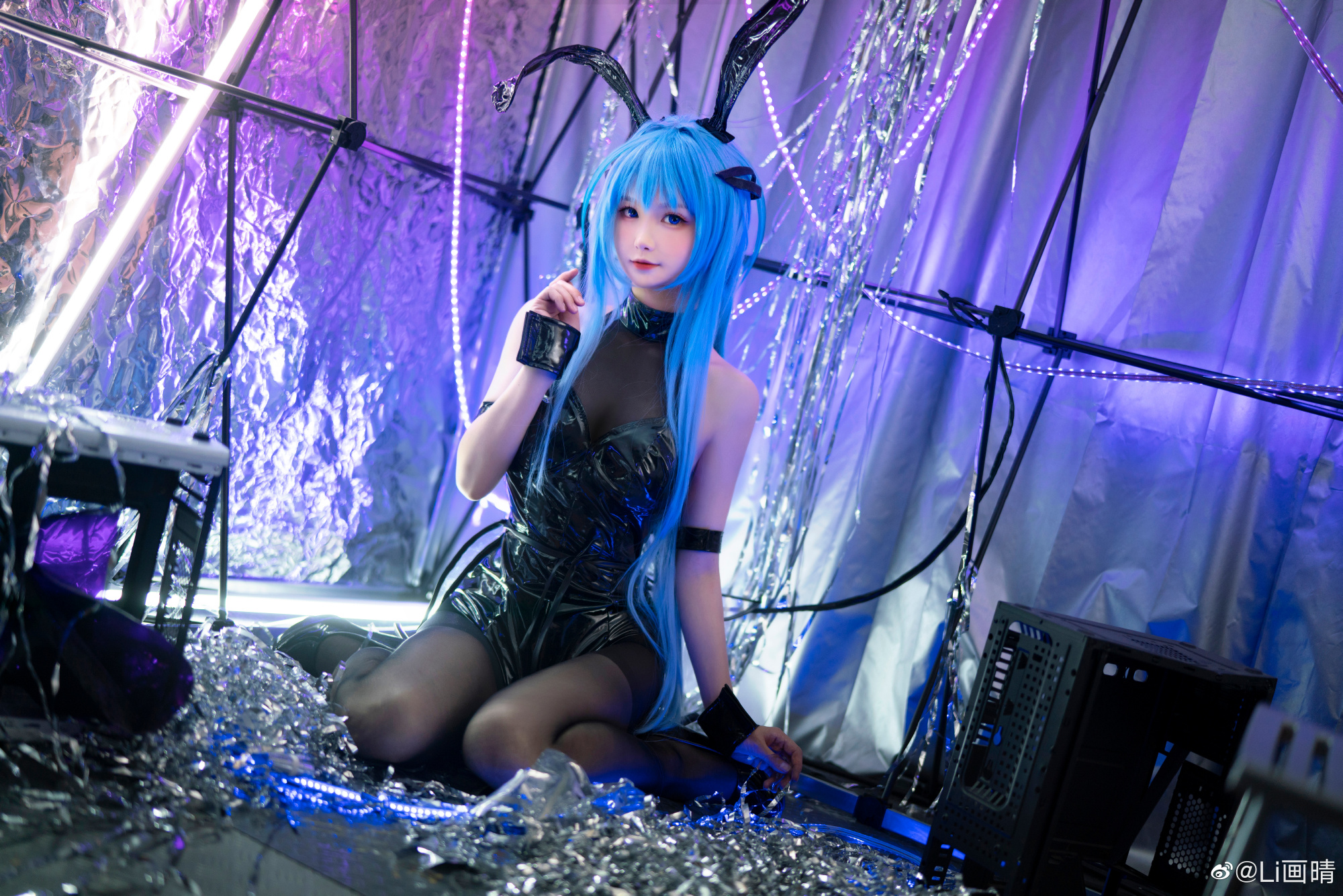 【COS】碧蓝航线花园 兔女郎@Li画晴 COSPLAY-第3张