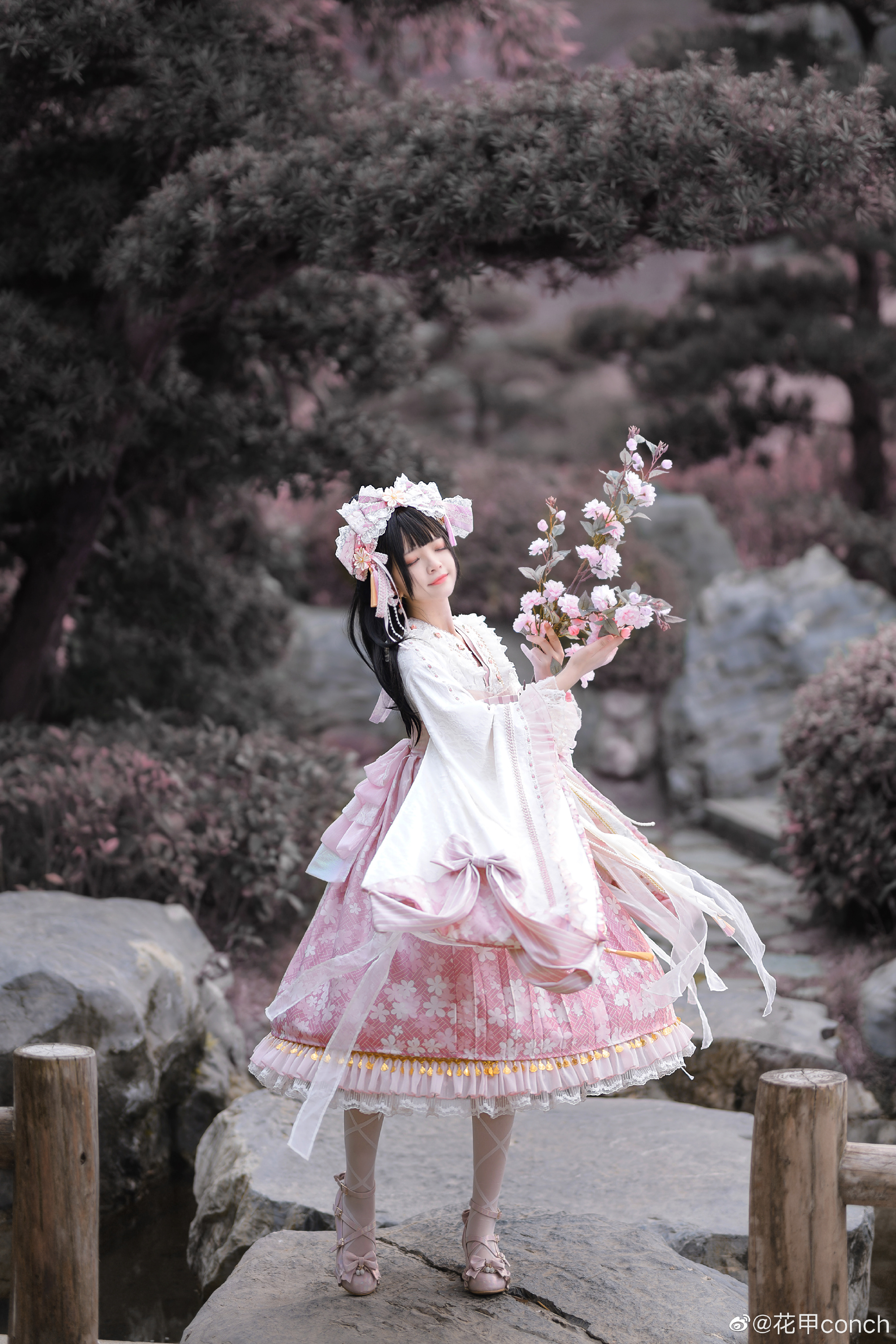 图片[1]-【lolita装扮】稻荷恋@花甲conch-米哈社