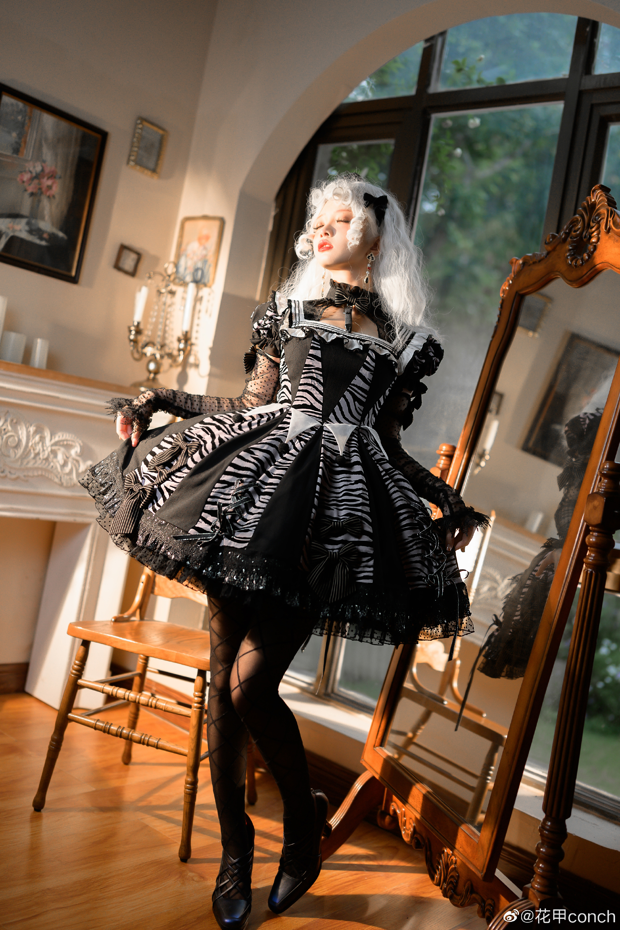 图片[6]-lolita装扮 ✨巡回演出奇幻夜✨ @花甲conch-米哈社