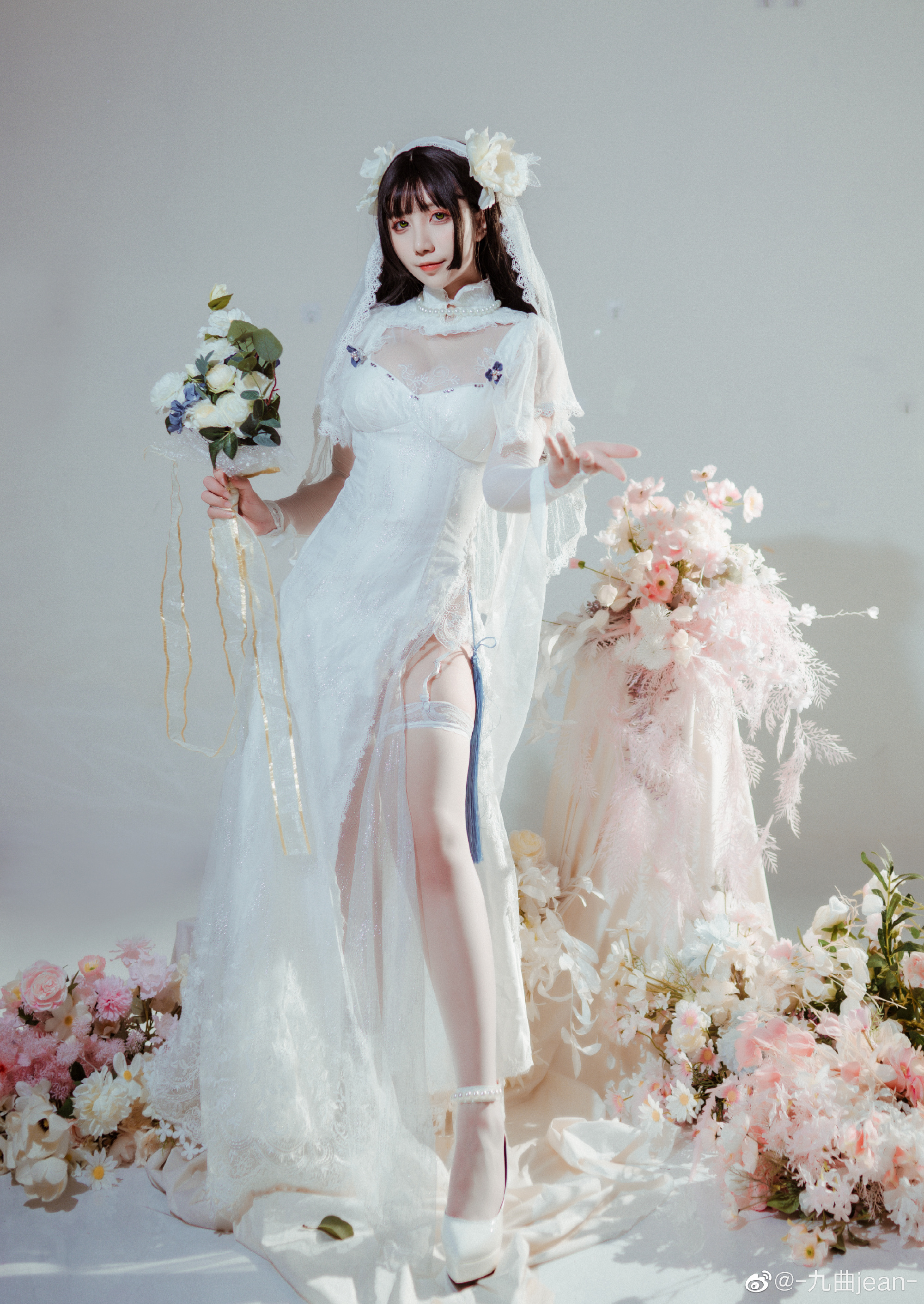 【COS】少女前线  95式婚纱@-九曲jean- COSPLAY-第2张