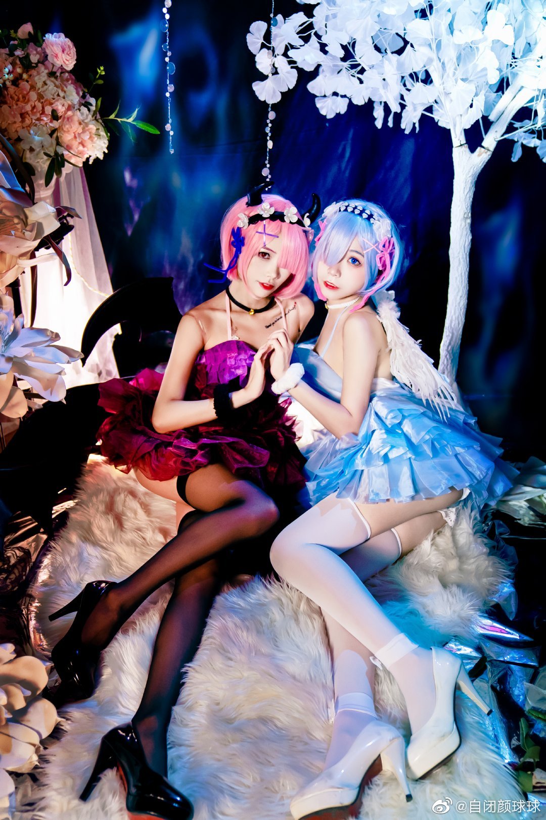 【COS】从零开始的异世界生活 拉姆蕾姆@啦啦啦啦啦陈琳琳丶 @无颜小天使wy2 COSPLAY-第4张
