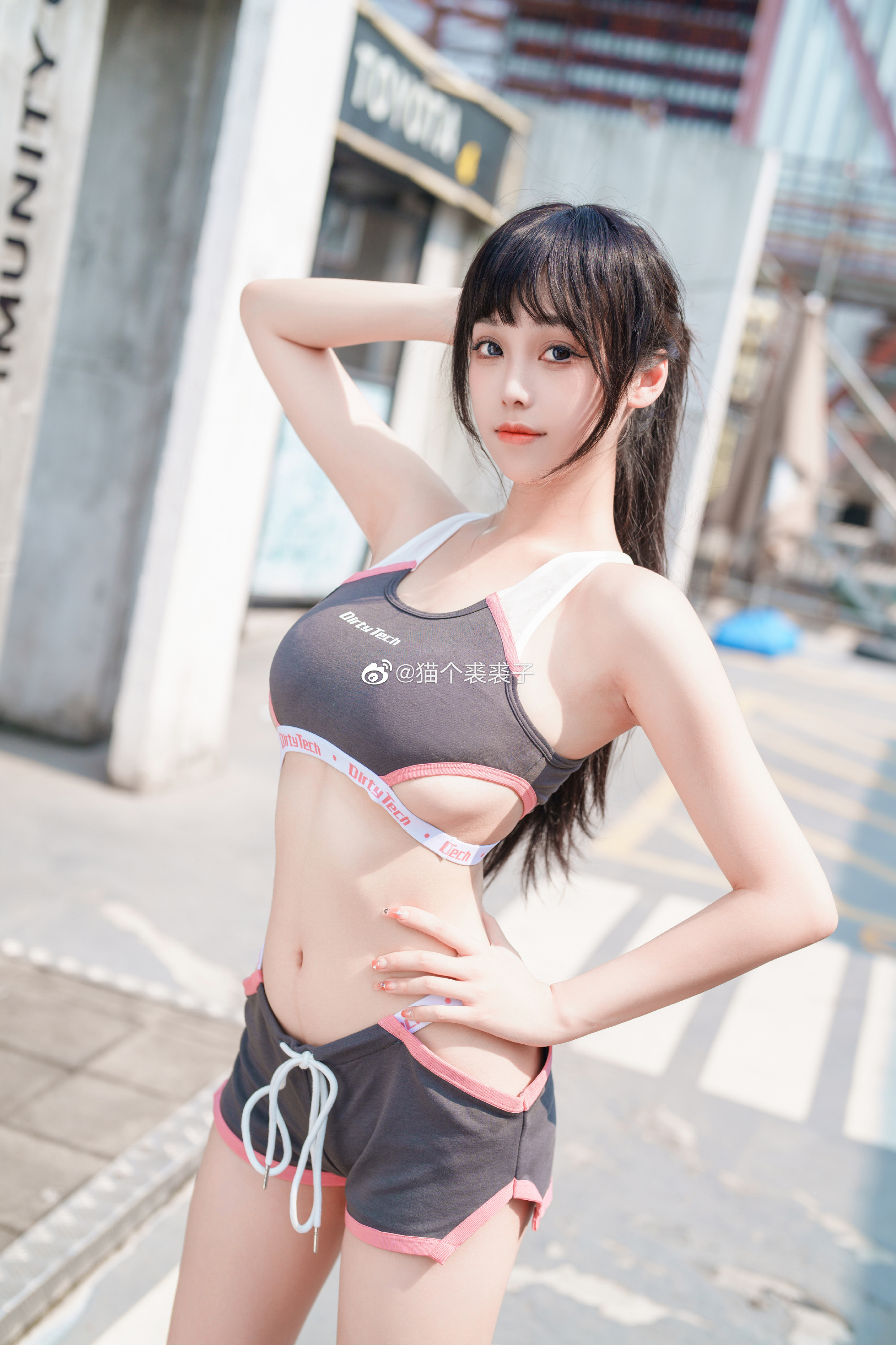 健身 体操服 运动服 写真@猫个裘裘子 摄影-第2张