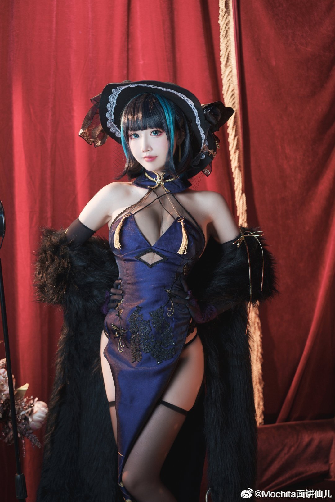 [COS]碧蓝航线 柴郡旗袍@Mochita面饼仙儿 COSPLAY-第6张