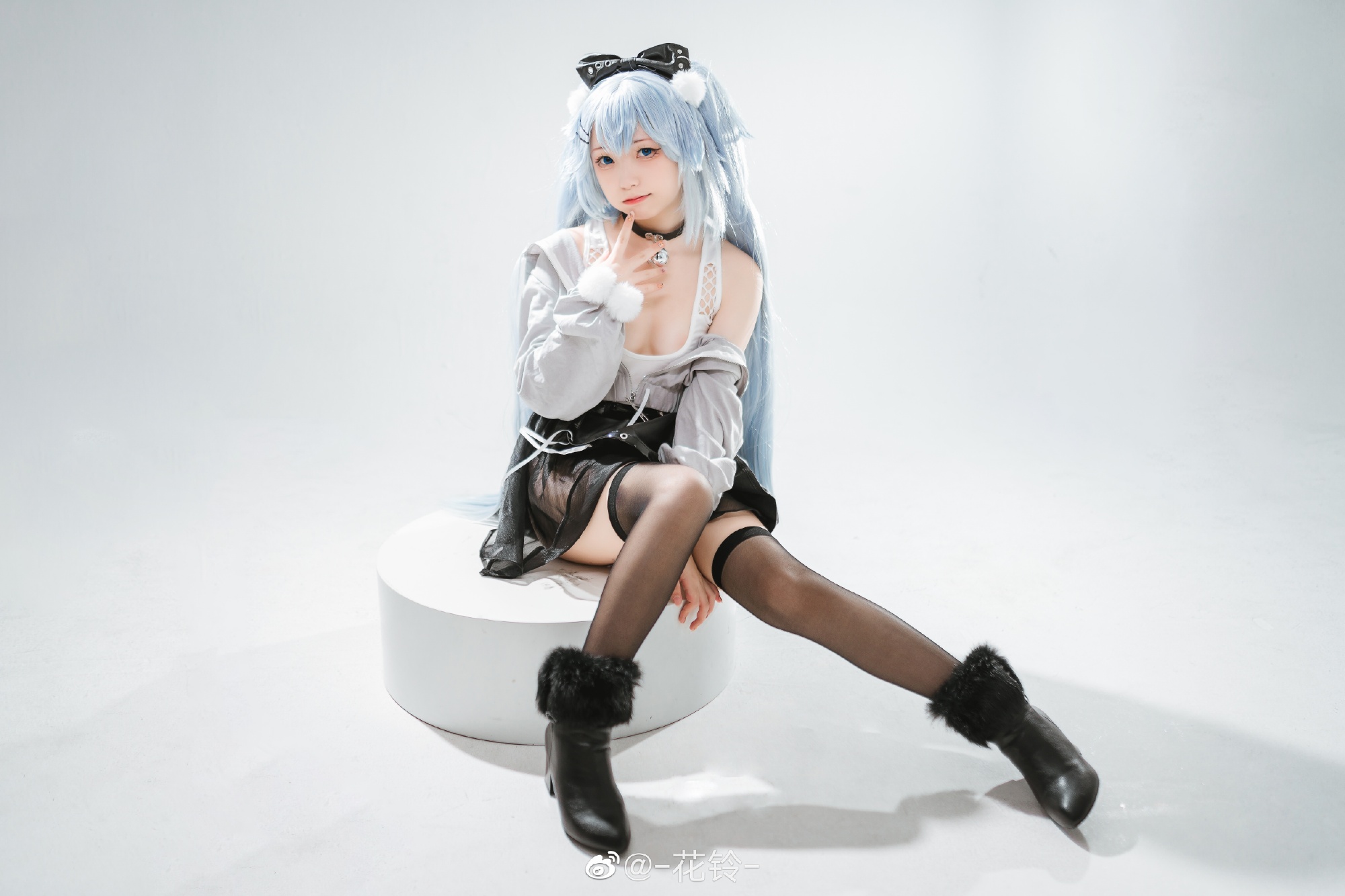 【COS】看教授那么无聊，七夕要不要和我一起呢~ 少女前线：云图计划 芙洛伦@-花铃- COSPLAY-第8张